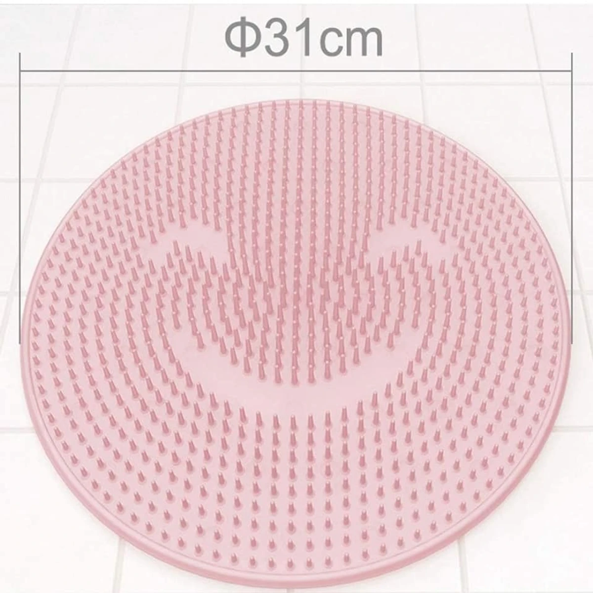 SoulQ Foot Scrubber Massager Silicome Back Foot Brush Cleaner Shower Mat,Exfoliation Pad with Non-Slip Suction Cups,Remove Foot Dead Skin Foot Care Reduces Foot Pain