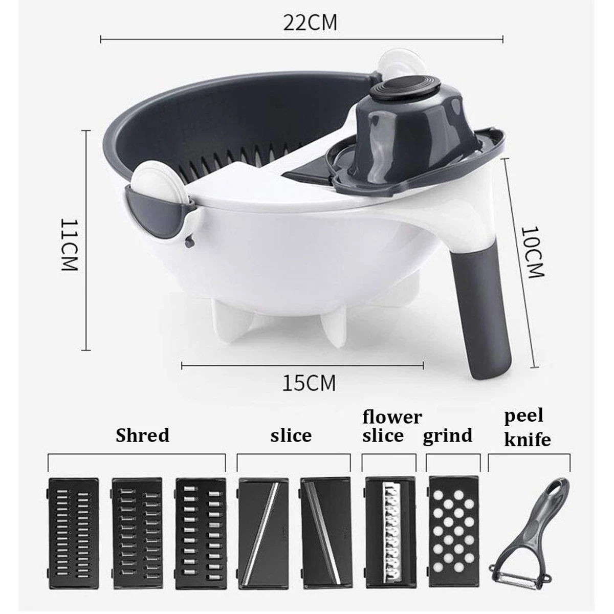 Multifunction Home Vegetable Cutter Grater Slicer for Kitchen Potato Radish Cooking