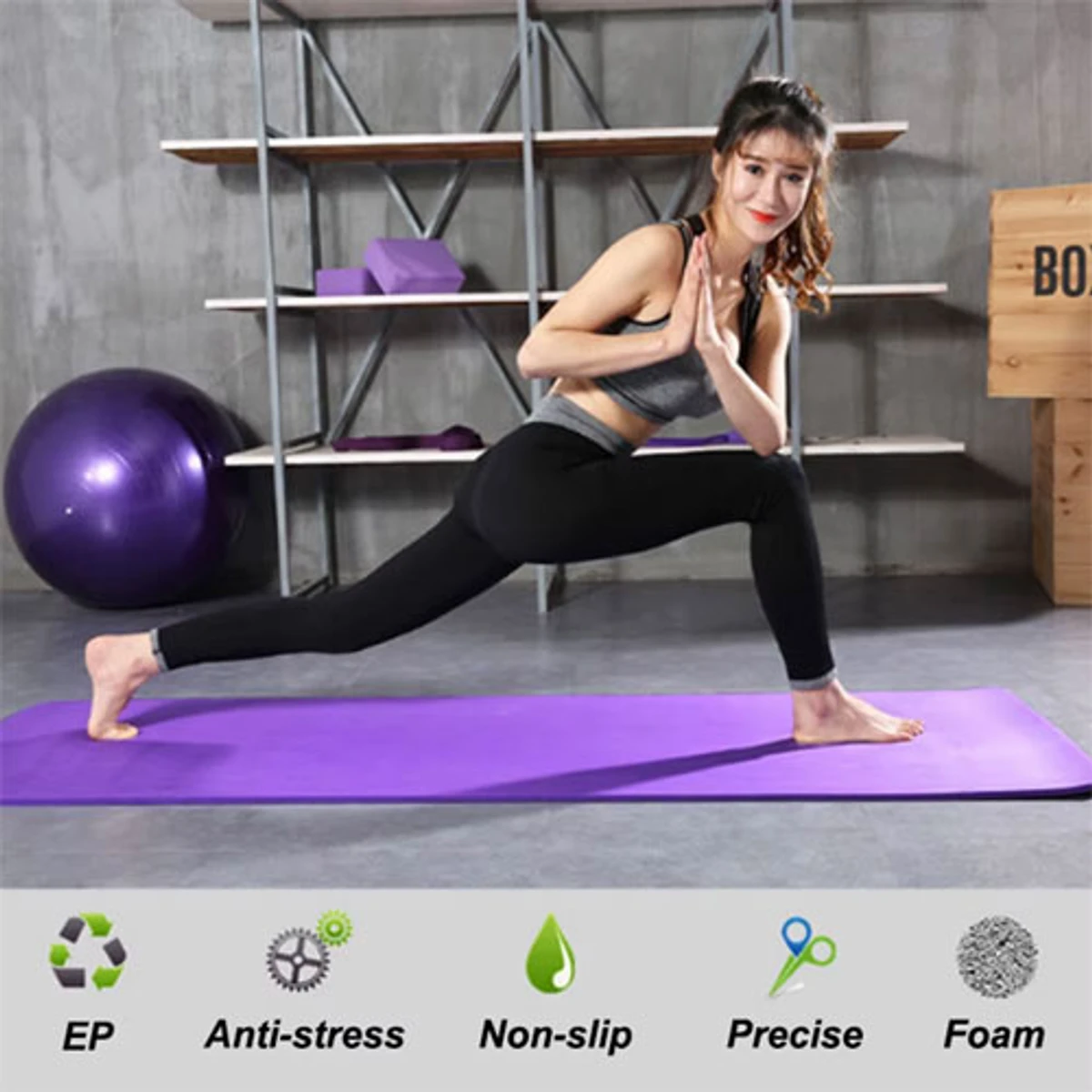 YOGA PLAIN SOFT MAT ( 2 feet x 6 feet) 1 year Warranty
