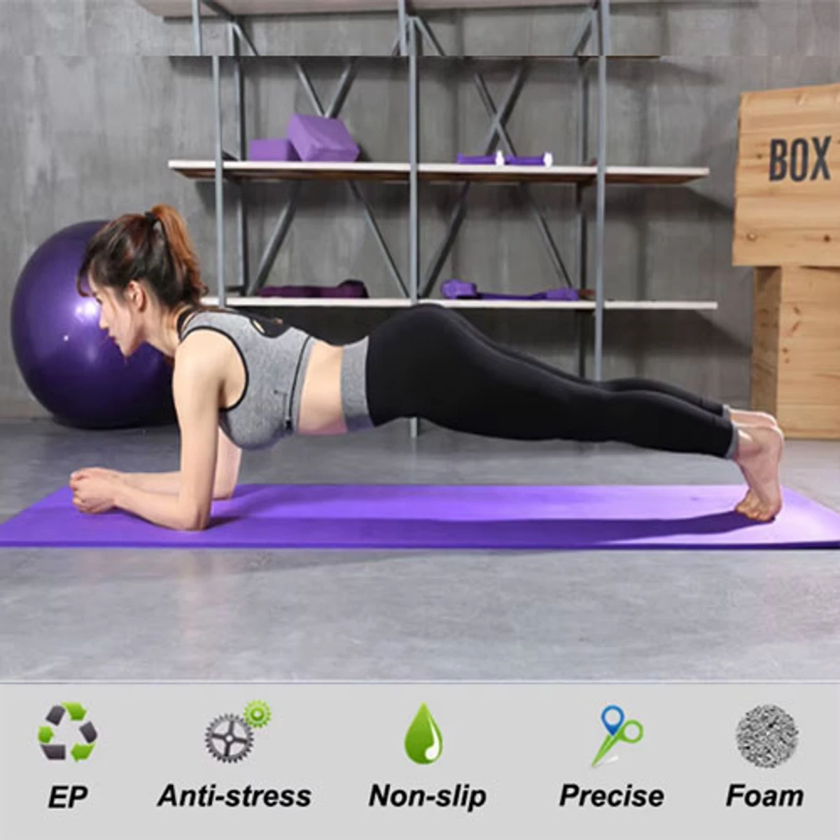 YOGA PLAIN SOFT MAT ( 2 feet x 6 feet) 1 year Warranty