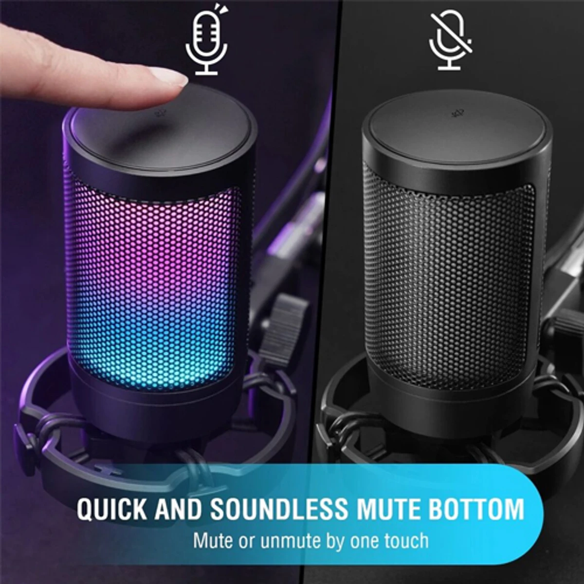 RGB Gaming USB Microphone