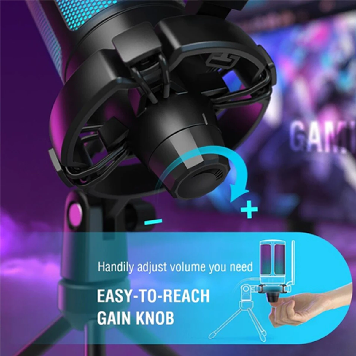 RGB Gaming USB Microphone