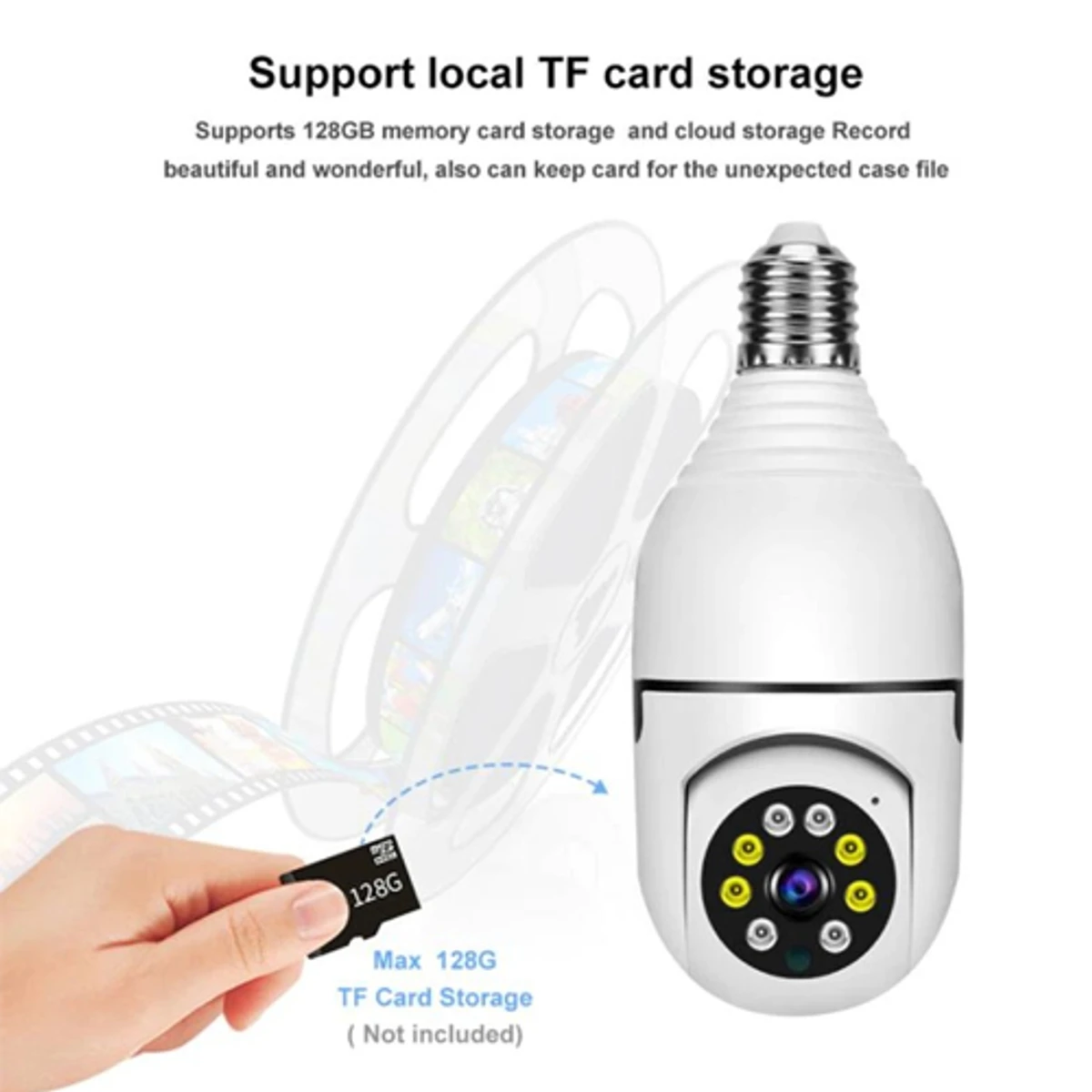 V380 PRO E27 360 Degree 1080P Wireless Home Security IP Camera