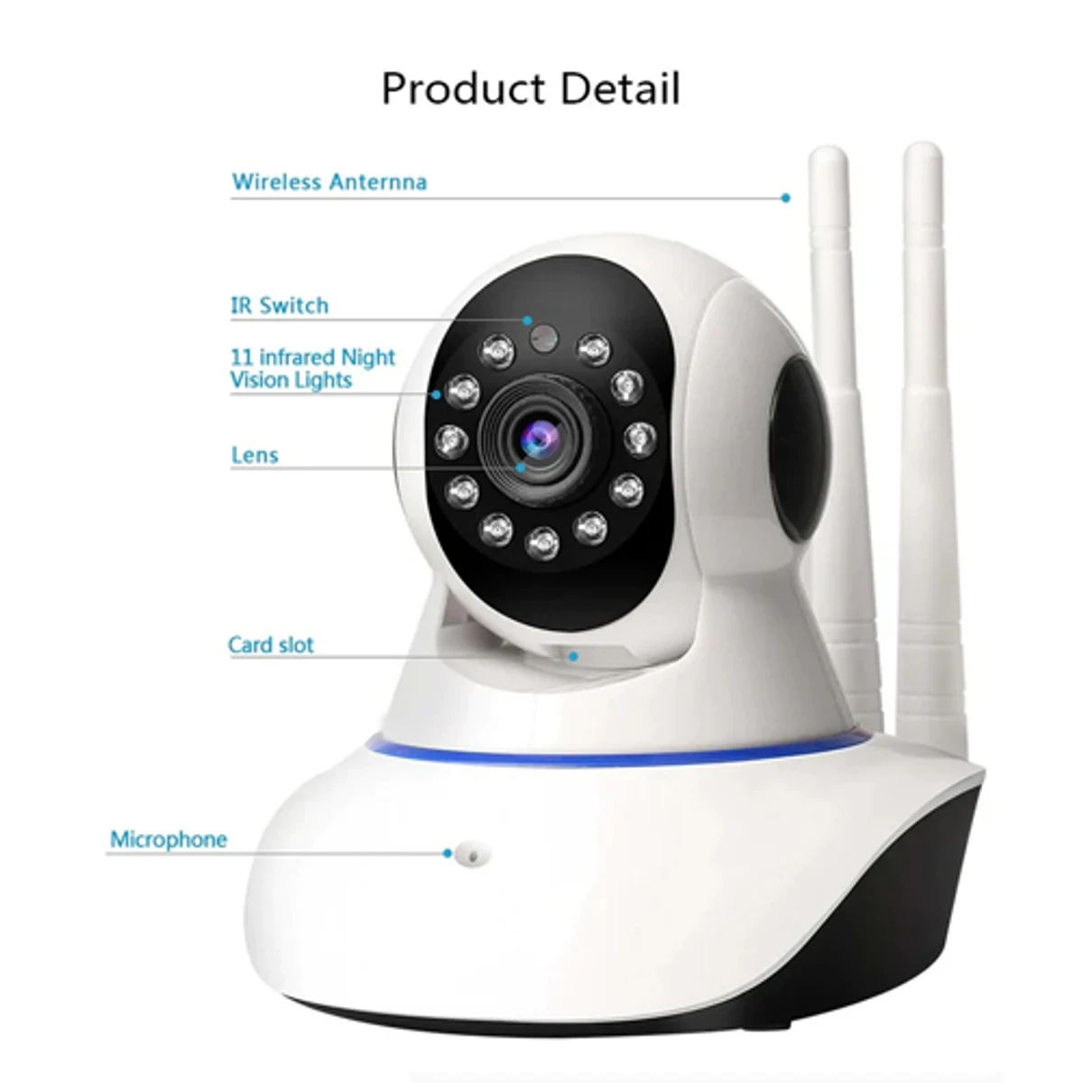Wifi Smart Net IP Camera (IPC-V380-Q5Y-1)