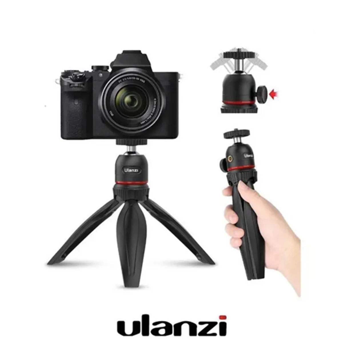 Ulanzi MT-17 Mini Tabletop Tripod With 360° Rotatable Ball Head For Phone Camera DSLR