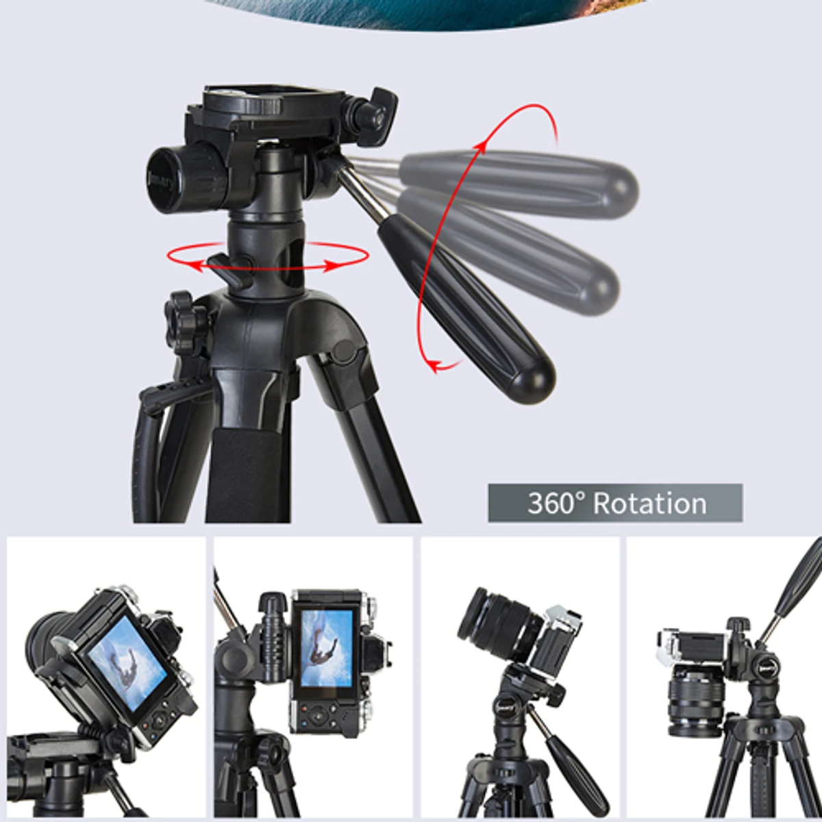 Jmary KP-2274 Multifunctional Professional Tripod