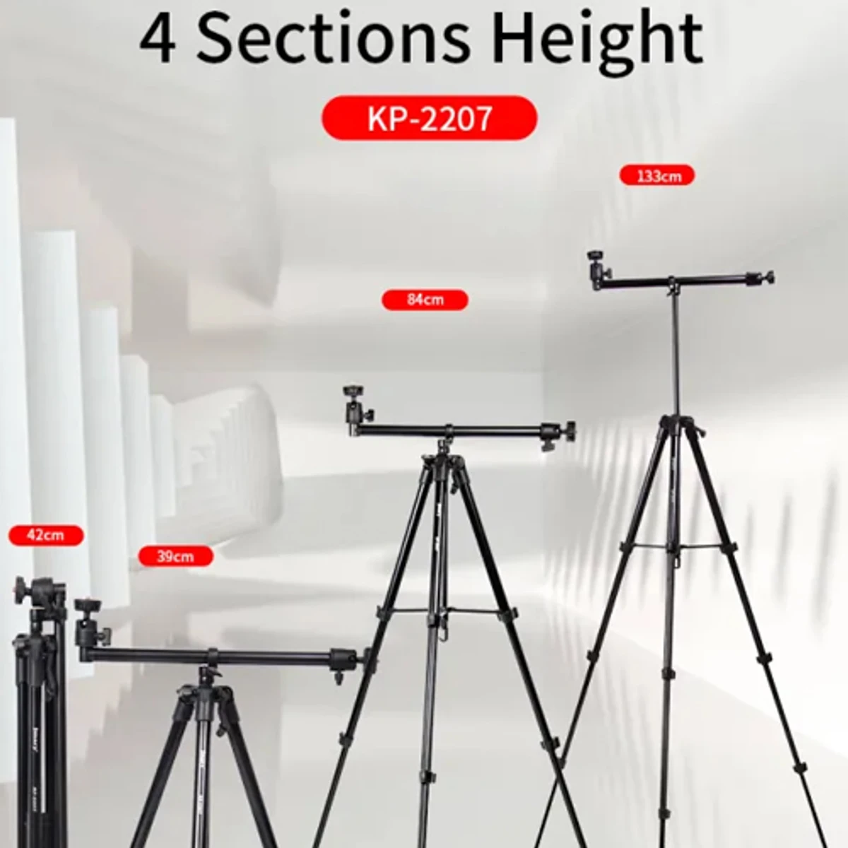 Jmary KP-2207 Portable Aluminum Tripod