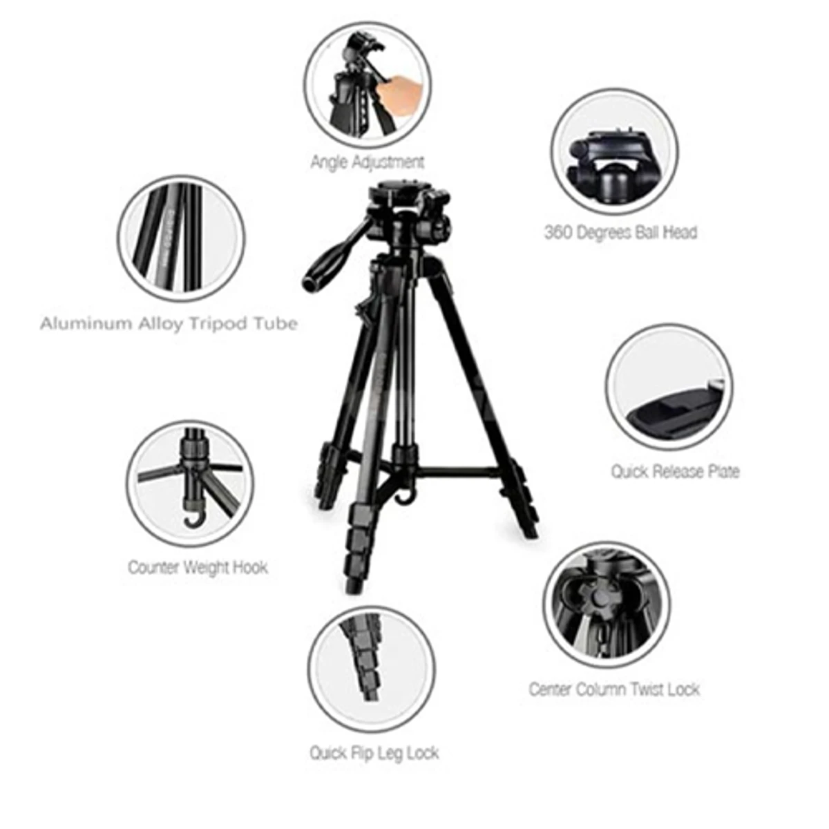 DIGIPOD TR462 Aluminum Lightweight Camera Tripod