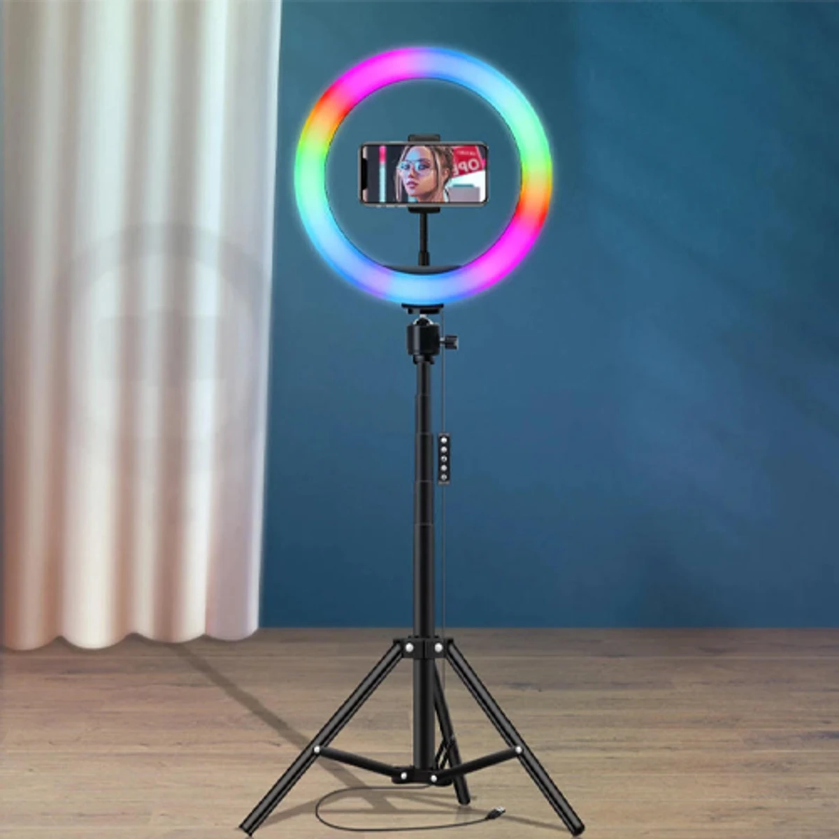 Havit ST7026 Tripod With RGB LED Ring Light
