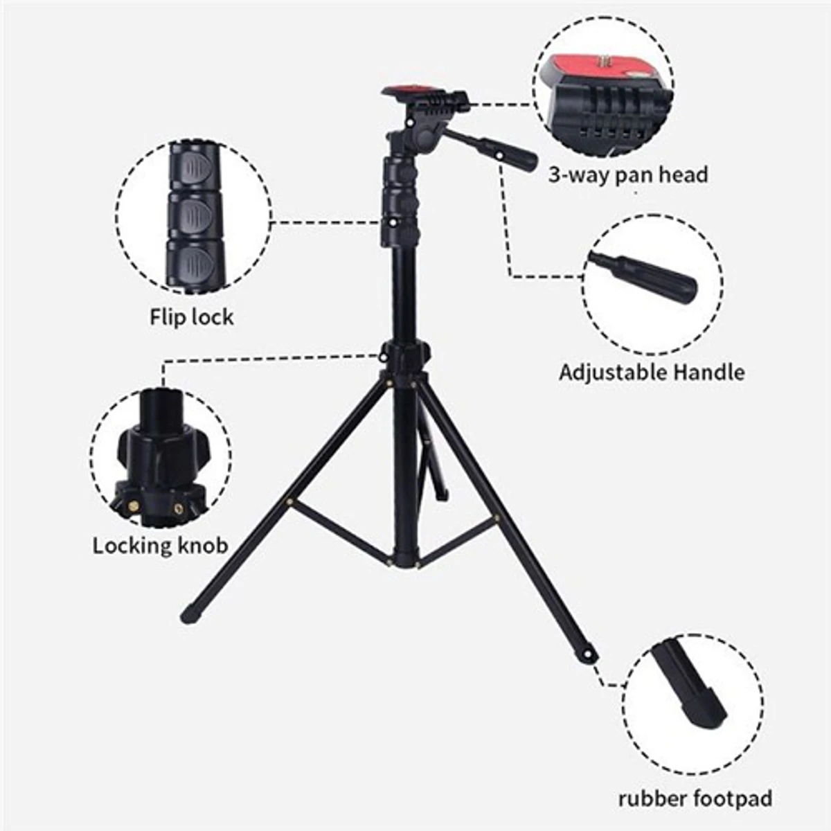 JMARY KP-2206 Camera Selfie Stick Tripod