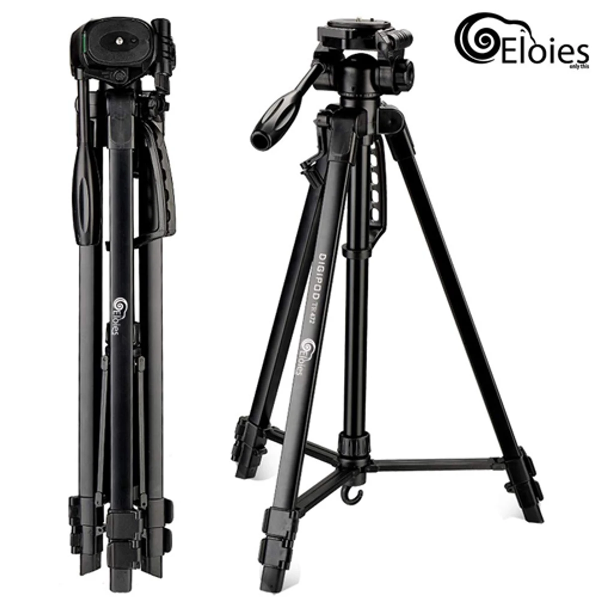 DIGIPOD TR452 Aluminum Camera Tripod (4.4 Feet)- Suitable To Mobile, Mirrorless Camera, DSLR