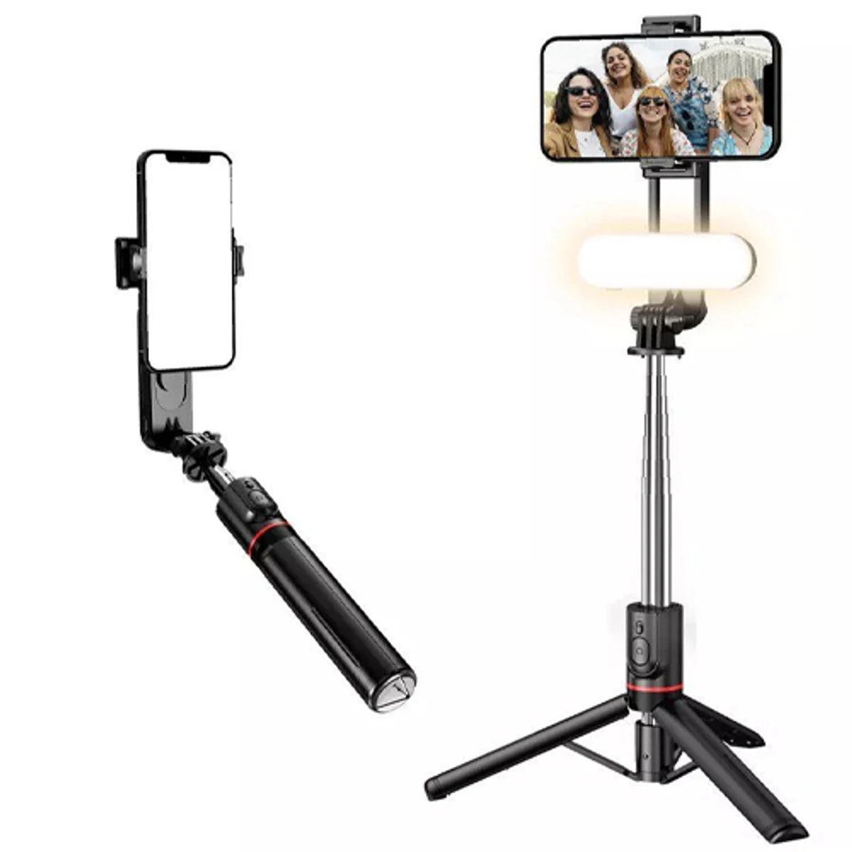 L15 Selfie Stick Tripod With Detachable LED Light