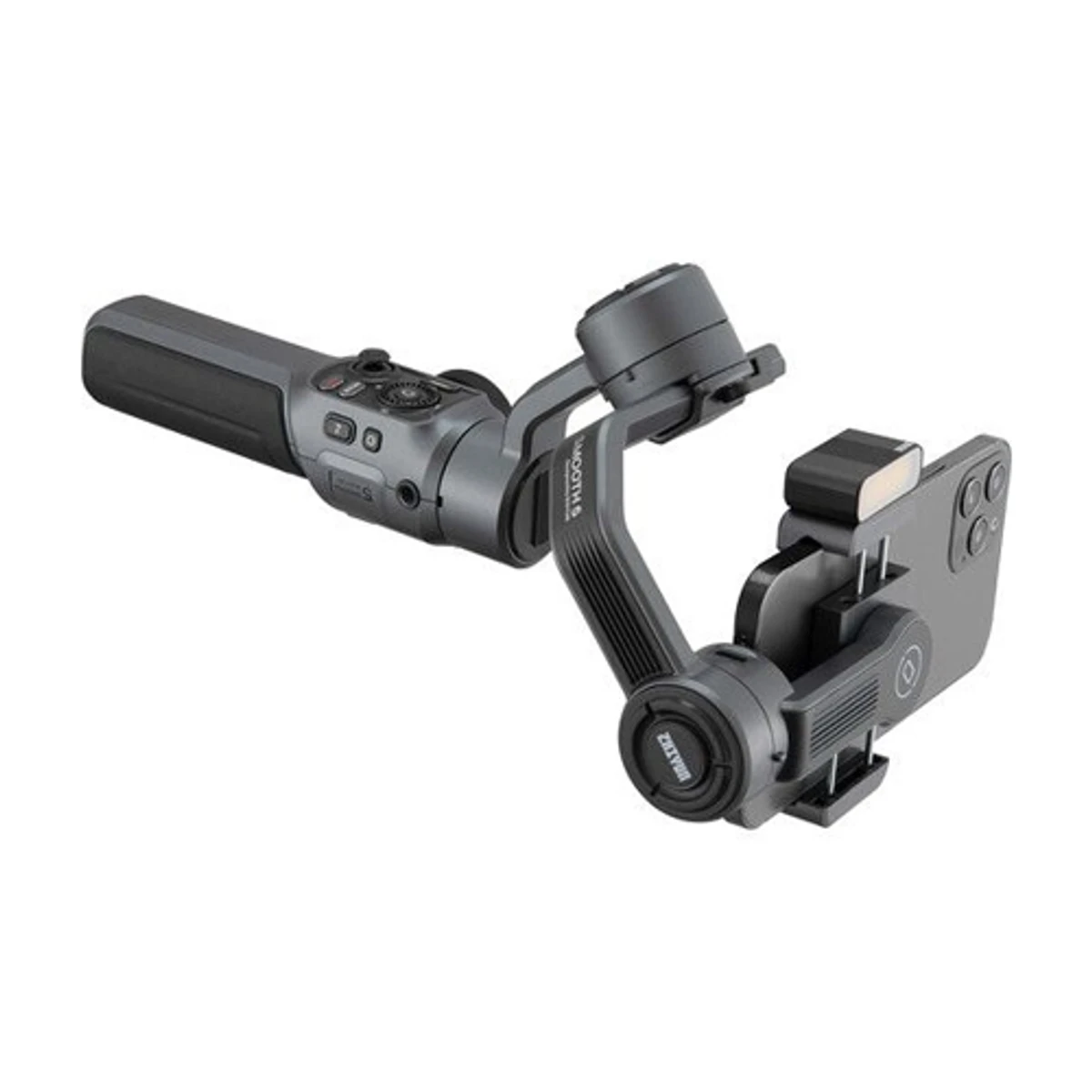 Zhiyun Smooth 5 Gimbal Stabilizer, 3-Axis Handheld Smartphone Gimbal With Grip Tripod Vlog LED Fill Light For IPhone Or Android