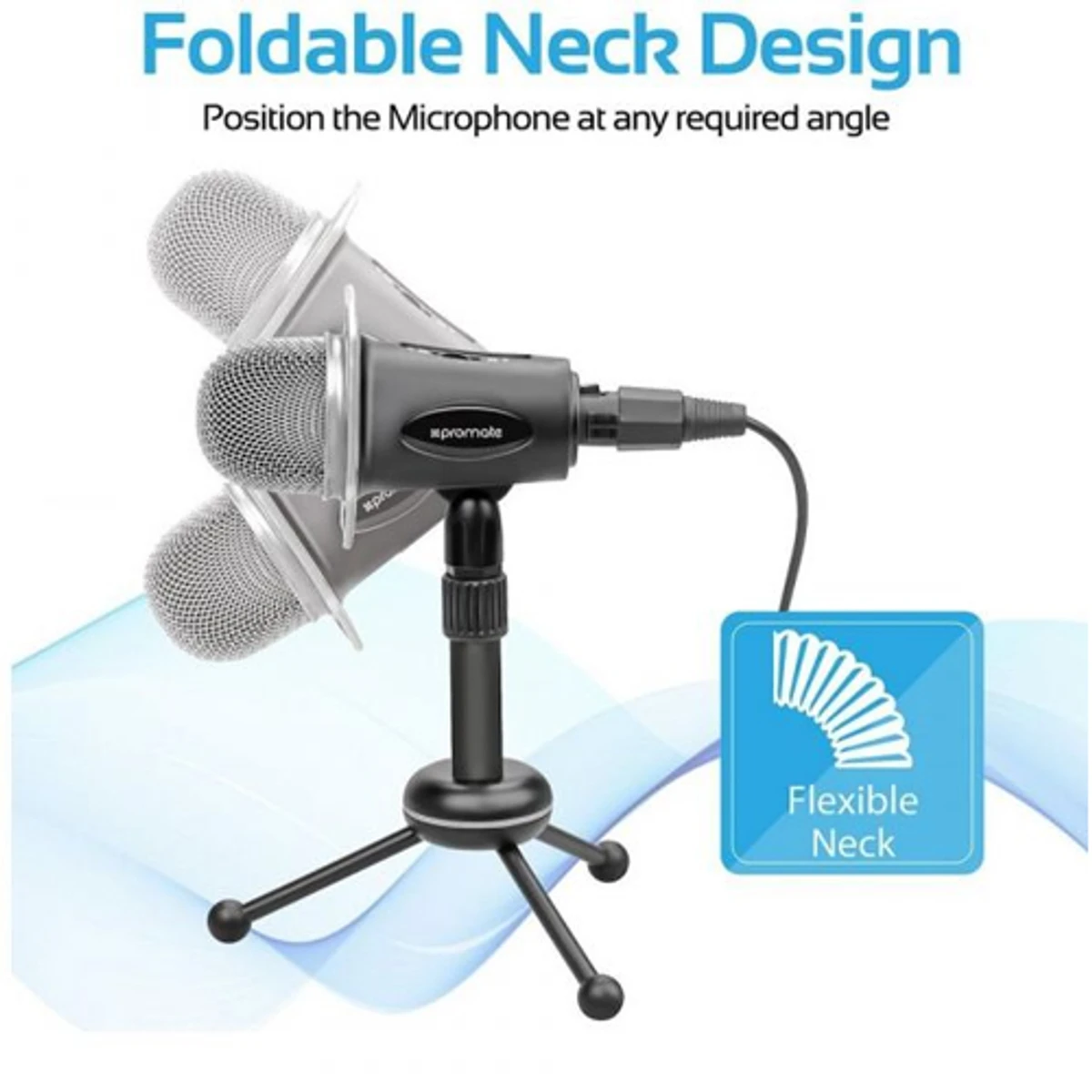 Best Quality Desk Microphones- Professional Condenser Recording Podcast Microphone By Promate