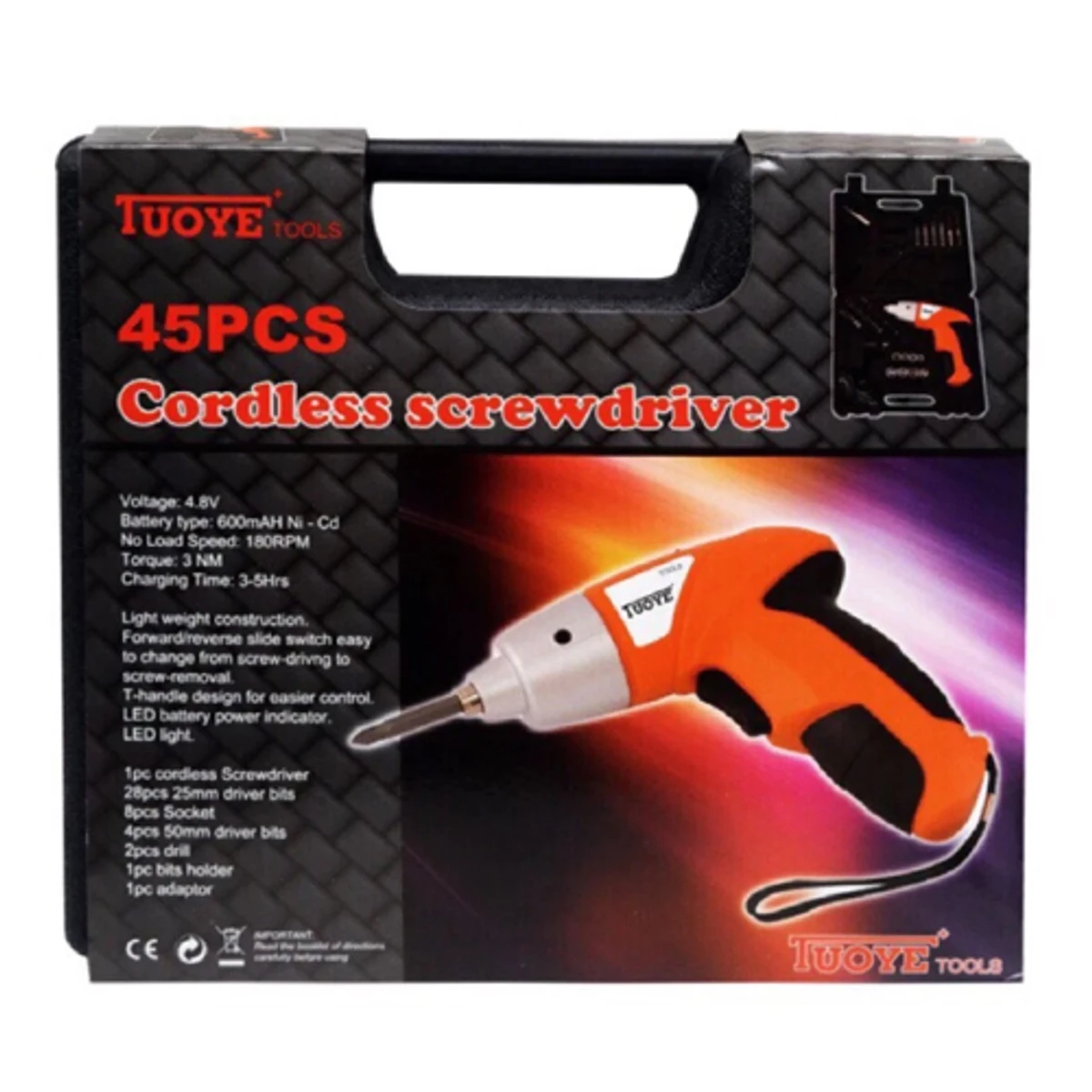 CORDLESS SCREWDRIVER 45PCS