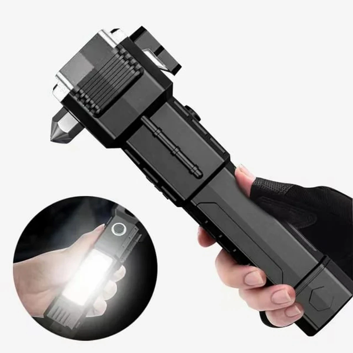 Hi Power 5 in 1 Torch Light With Power Bank