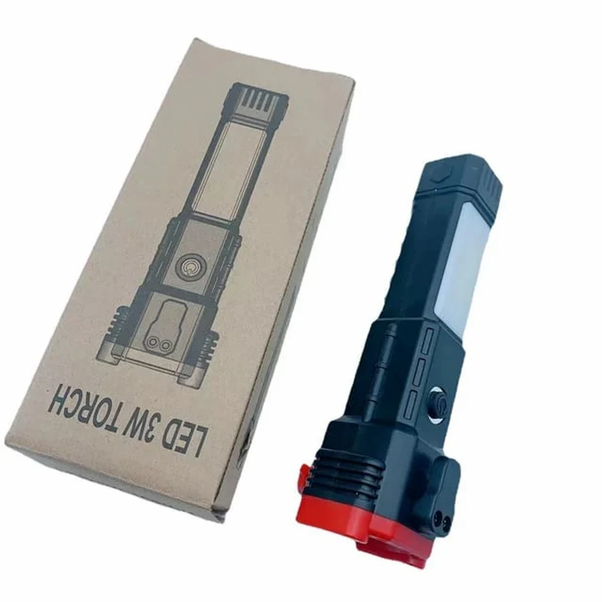 Hi Power 5 in 1 Torch Light With Power Bank