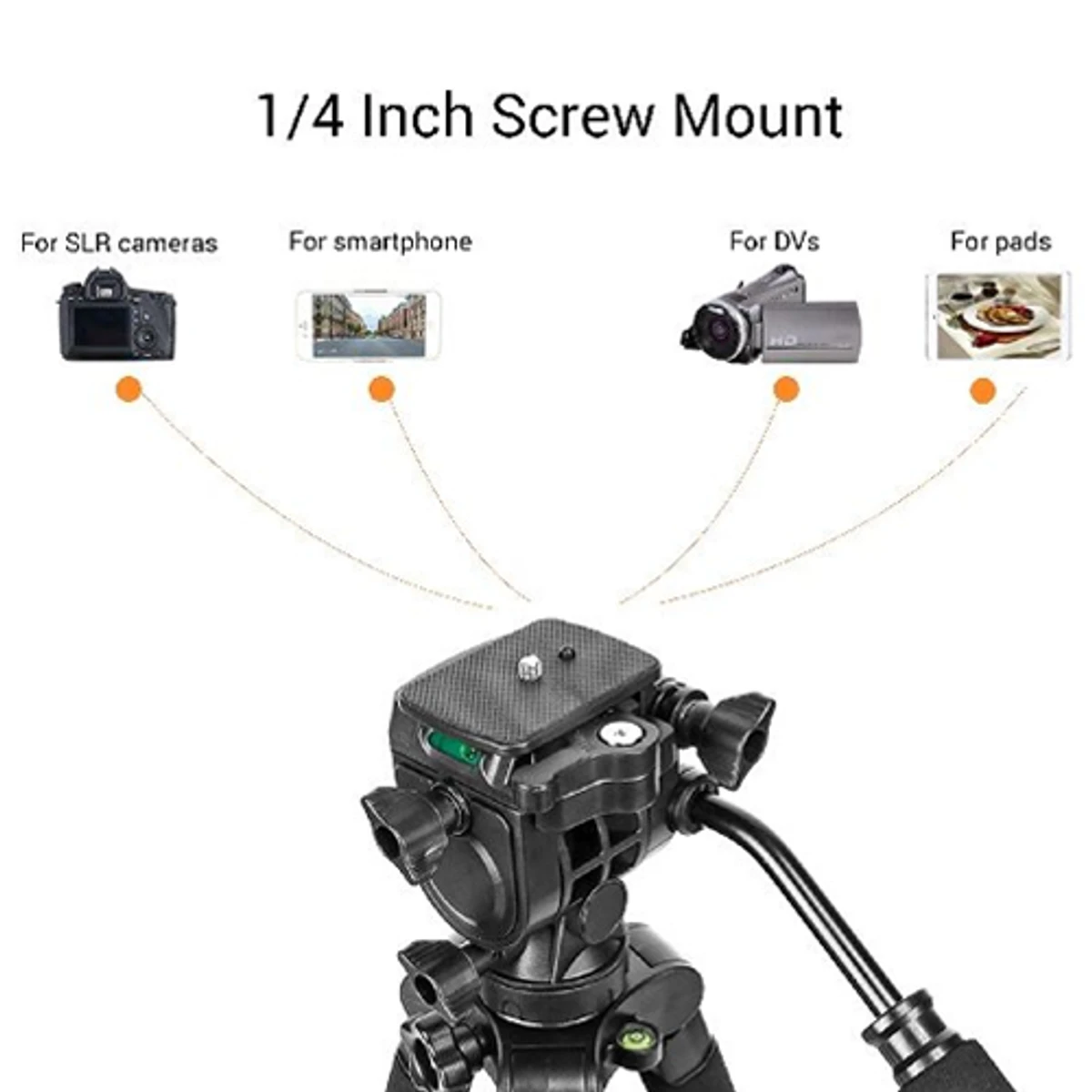 OMEI Q310 Professional Aluminum Alloy Camera Video Tripod
