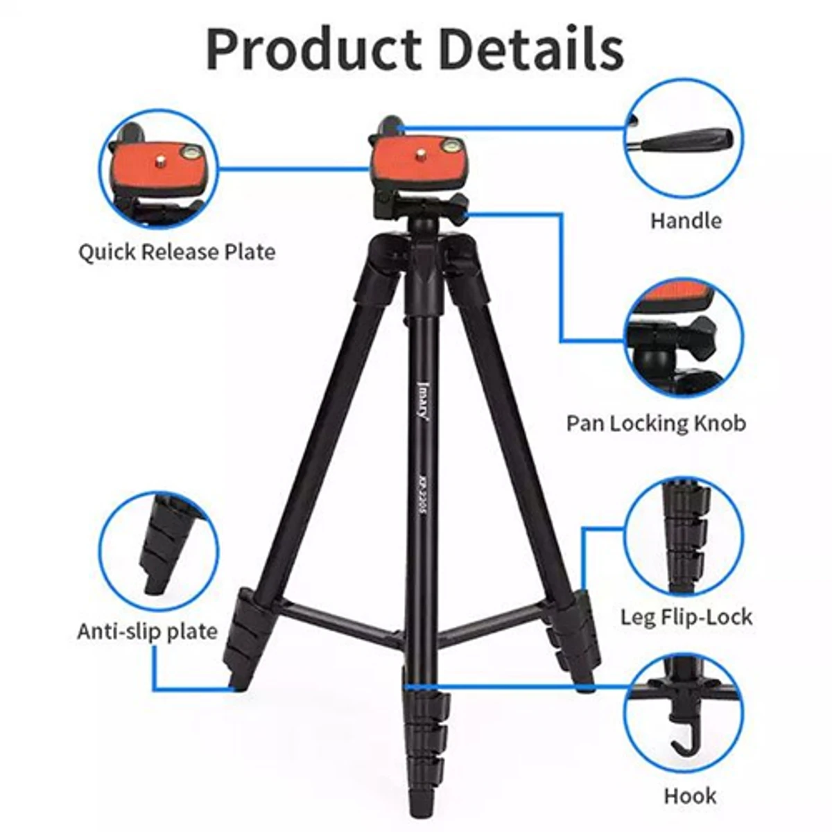 Jmary KP-2205 Tripod With Mobile Holder