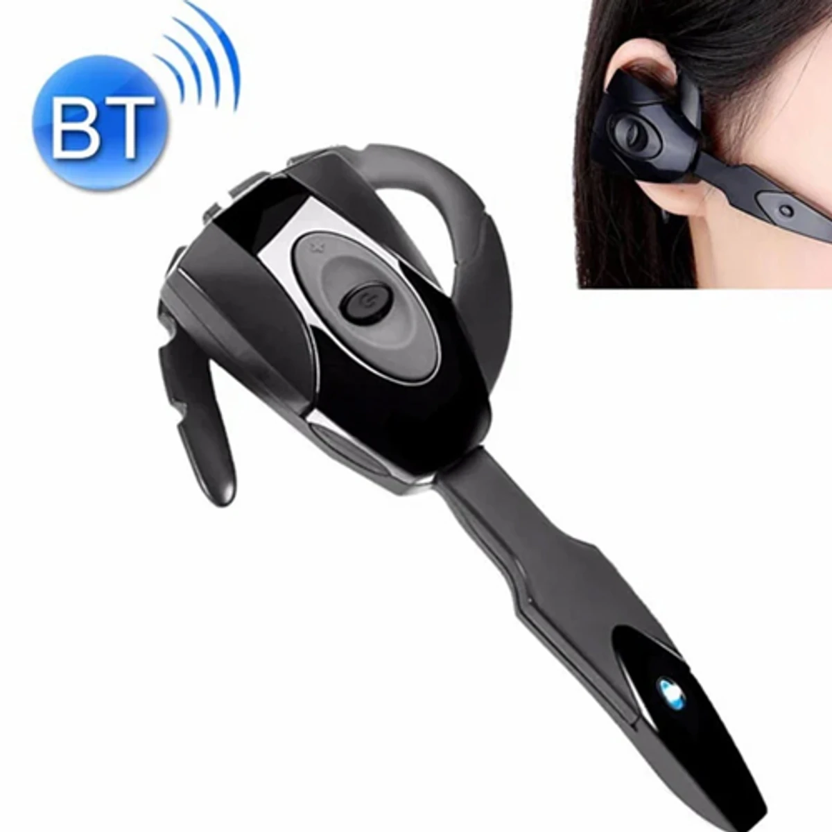 V8 Business Bluetooth Headset HD Call 3D Stereo Bass Handsfree Sport Wireless Headphones