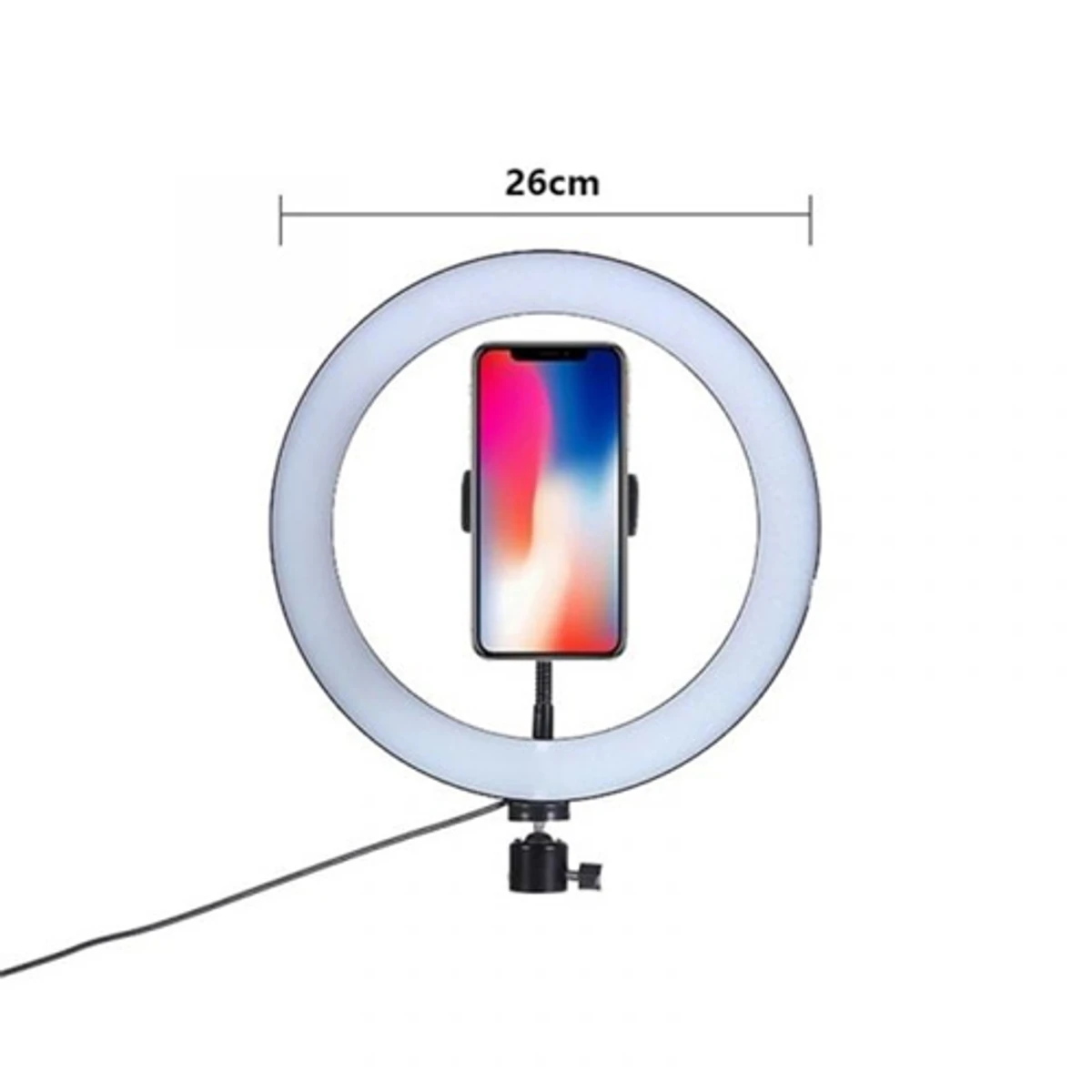 Led Ring Light For Smartphone- Adjustable Brightness (Only 10 Inch Ring Light Without Stand)