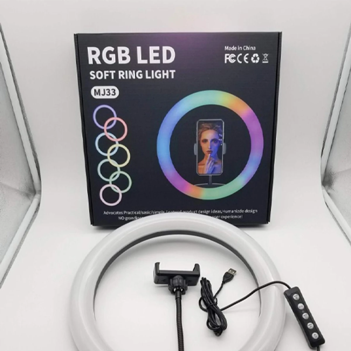 MJ33 RGB LED Soft Ring Light
