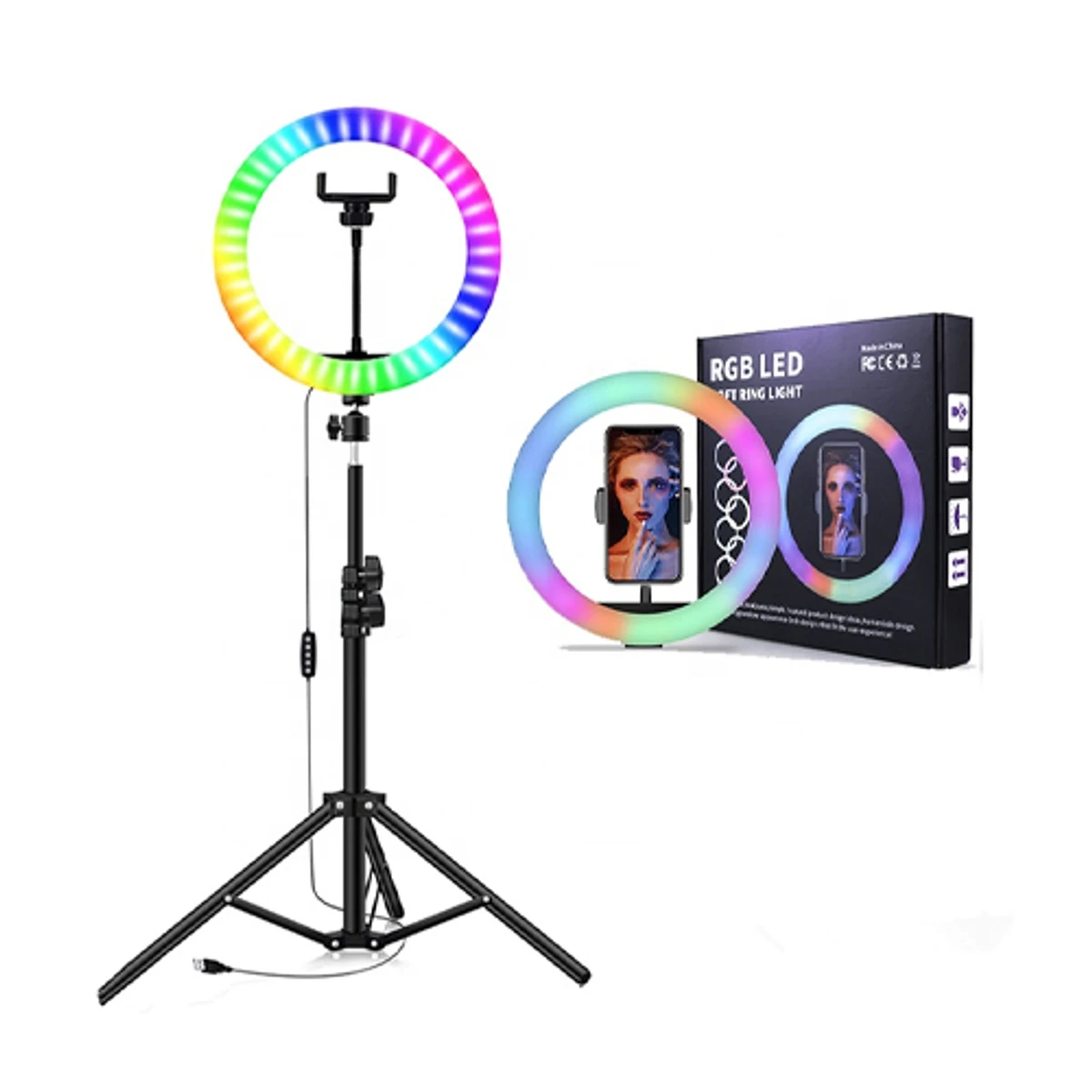 MJ33 RGB LED Soft Ring Light