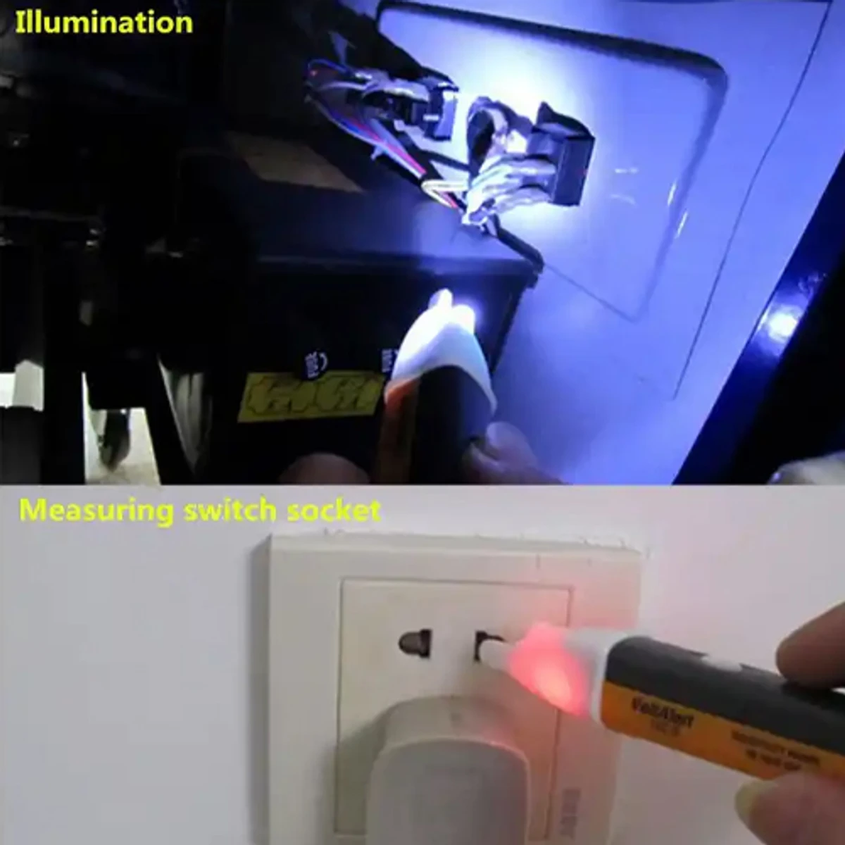 AC]]DC]]Voltage Tester Pen [90/1000V with LED Flashlight and sensor]]]]RRI