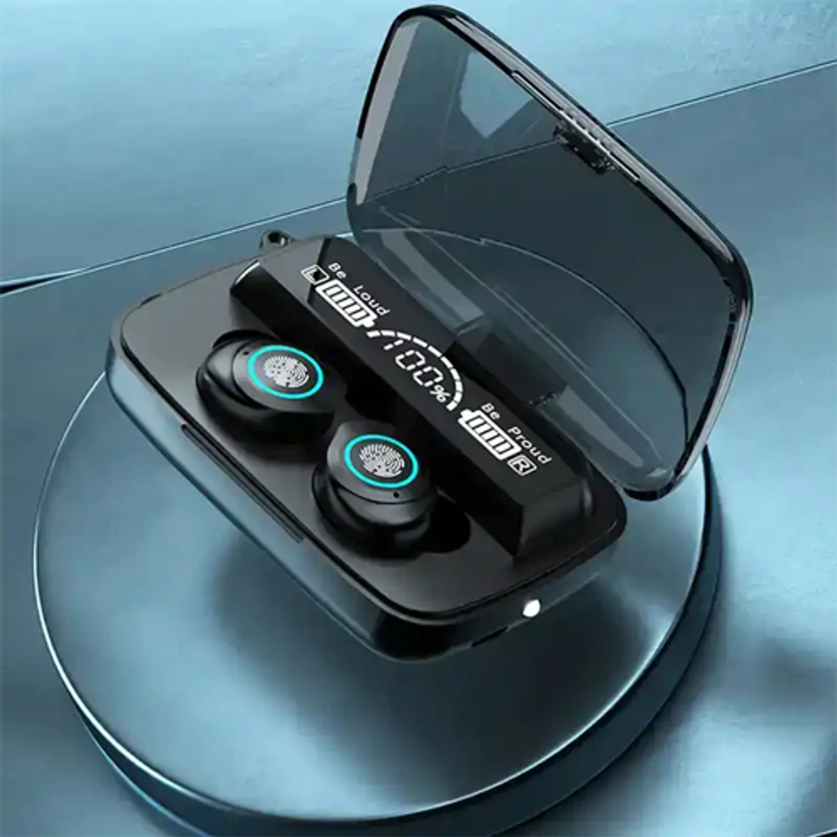M17 TWS Wireless Bluetooth V5.1 Headset with Microphone LED Display HiFi Stereo