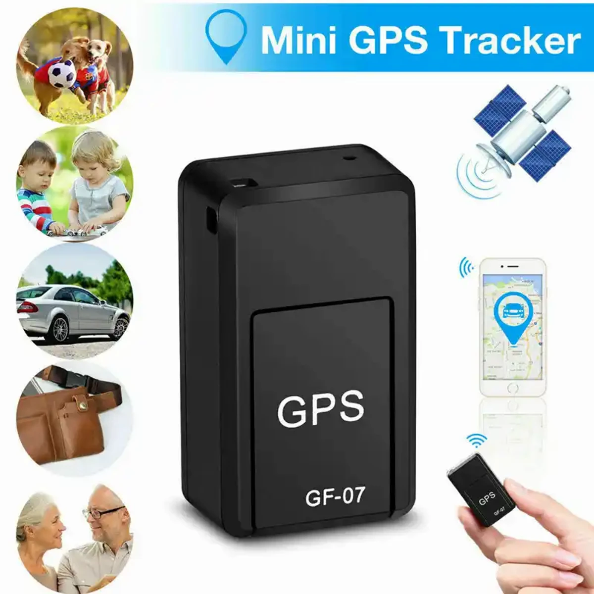 Original Sim Device With GPS Tracker GF-07 (1 Year Warranty)