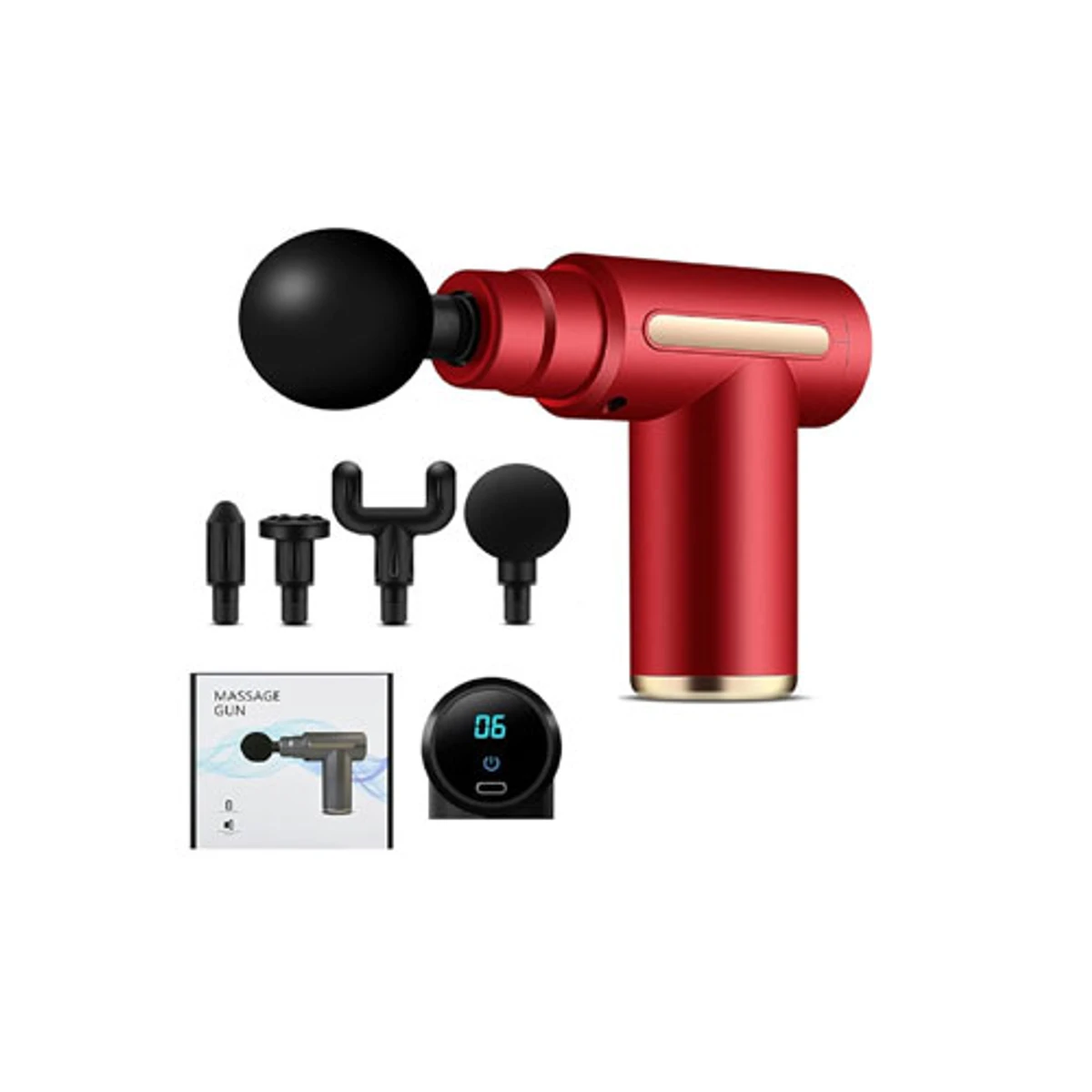 5 in 1  Gun Massager Rechargeable  (1 year warranty )