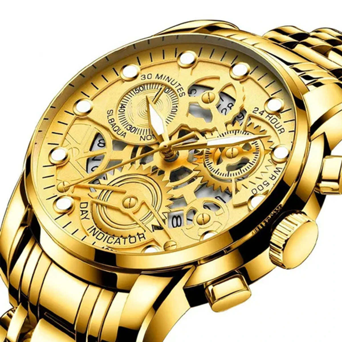 Stainless Steel Men's Quartz Watches (Unraion)