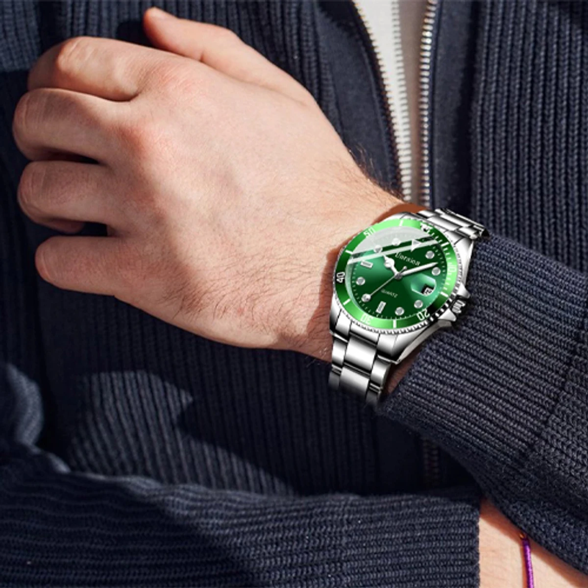 Comudir Stainless Steel Waterproof Watchs