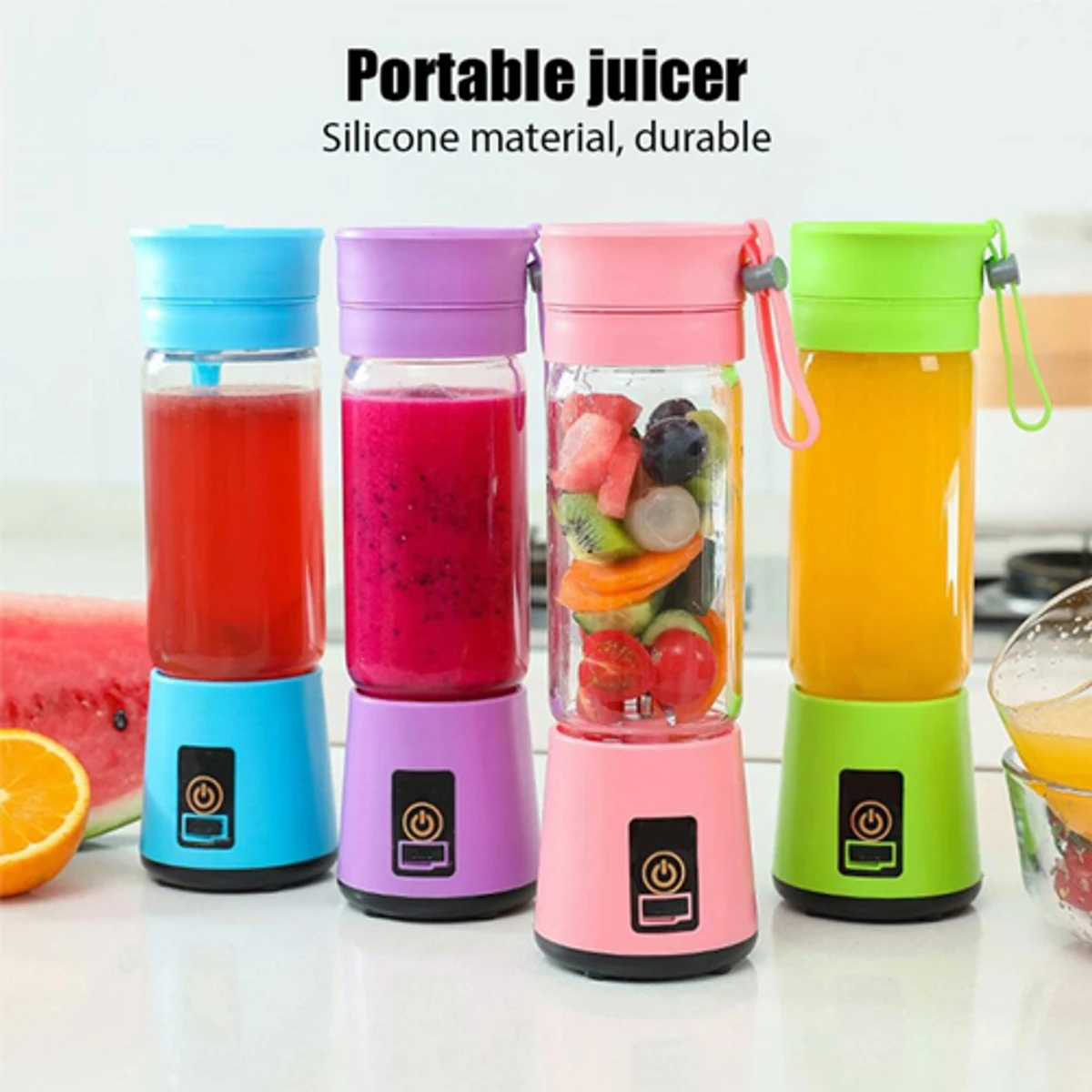 Electric Fruit Juicer ( Portable USB Rechargeable)