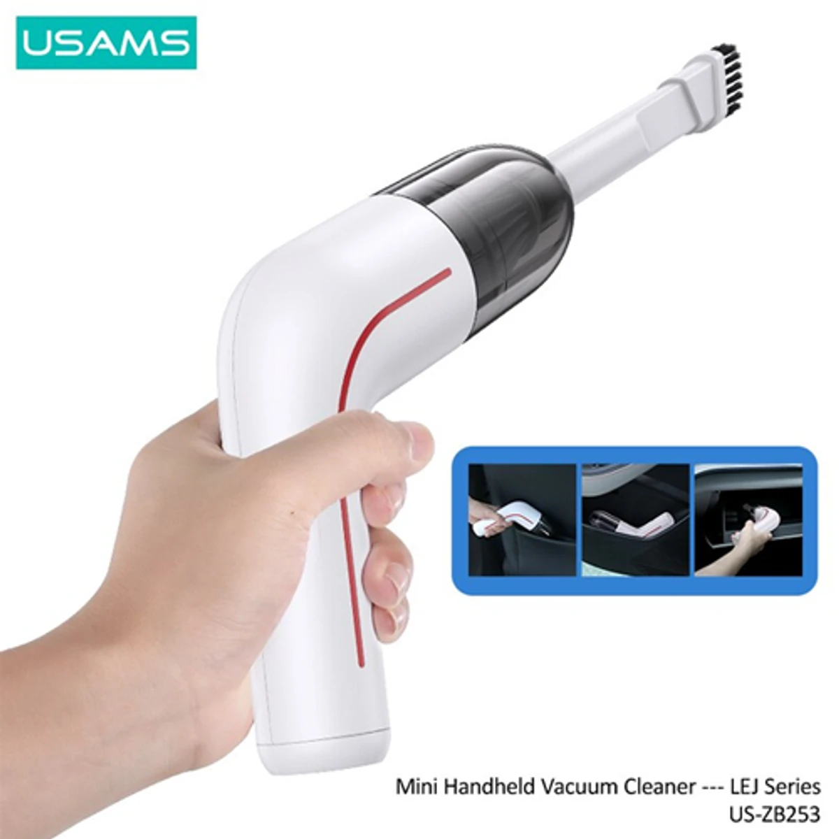 USAMS US-ZB253 LEJ Series Mini Hand-Held Vacuum Cleaner