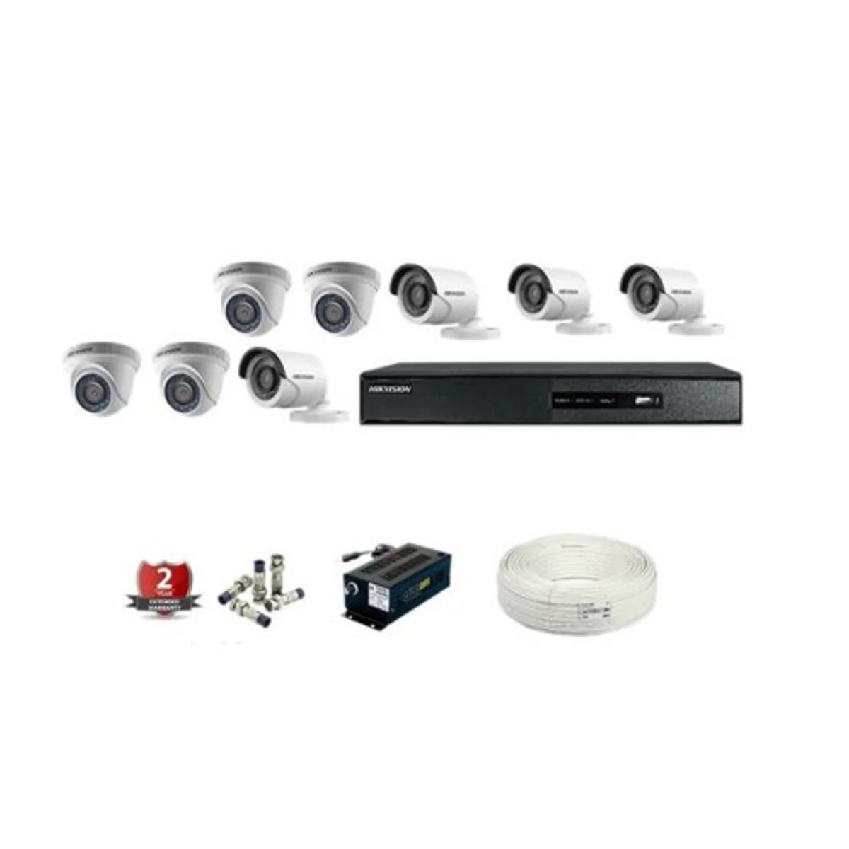 Hikvision 8 Channel 2MP CCTV Camera
