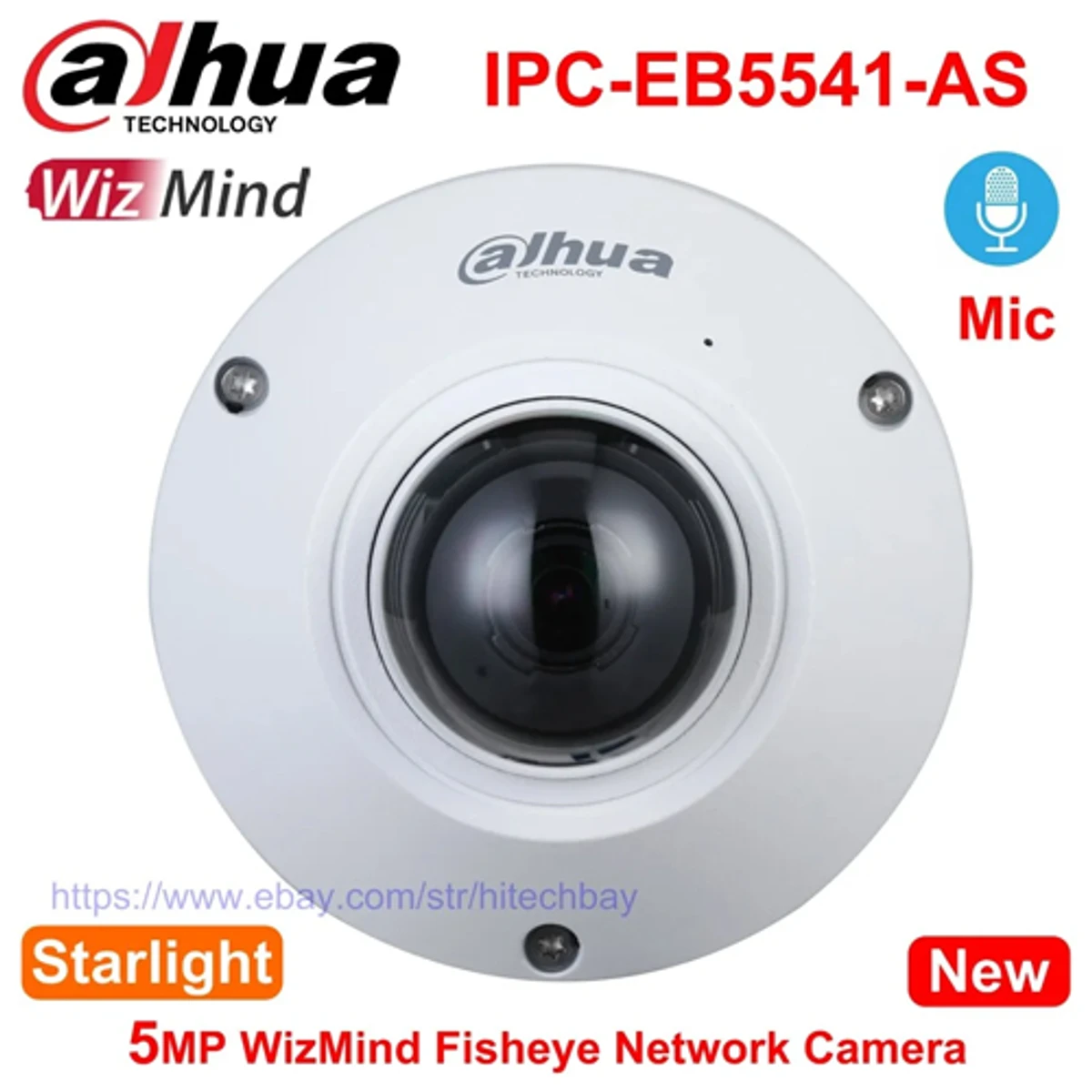 Dahua DH-IPC-EB5541-AS 5MP IP Fisheye Camera