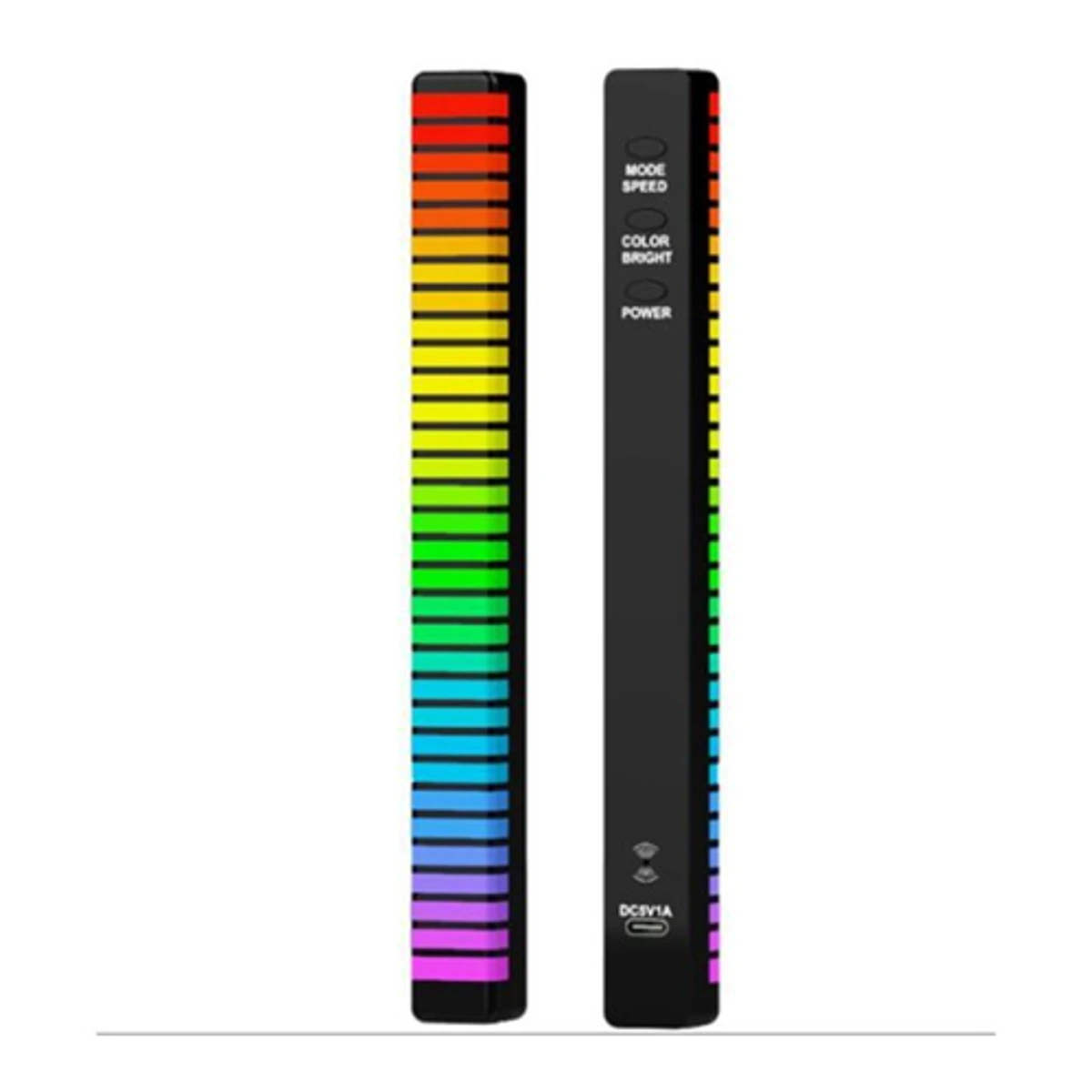 3D RGB APP Control Rechargeable Rhythm Light With Voice-Activated Pickup (D10)