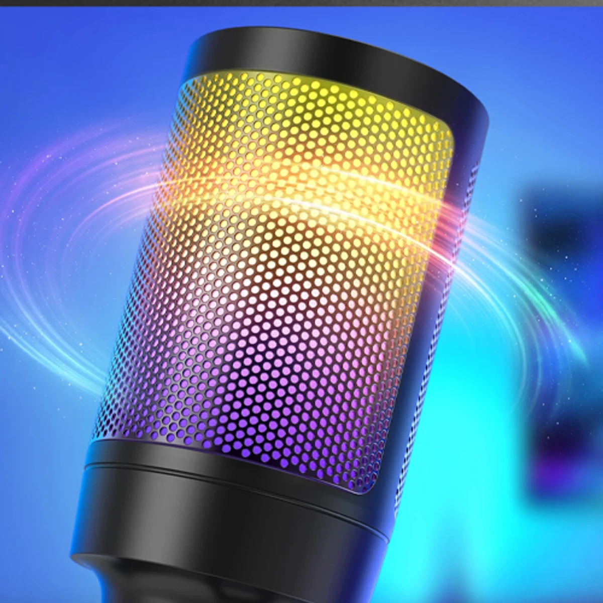 RGB Gaming USB Microphone For PC, PS5- Fifine Ampligame A6 RGB USB Microphone