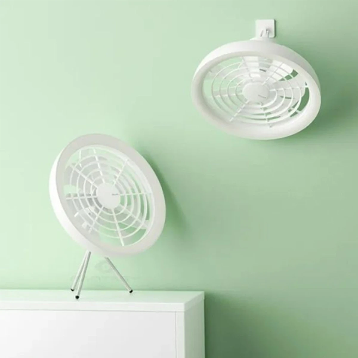 JISULIFE FA17 Outdoor Camping Rechargeable Fan With LED Light