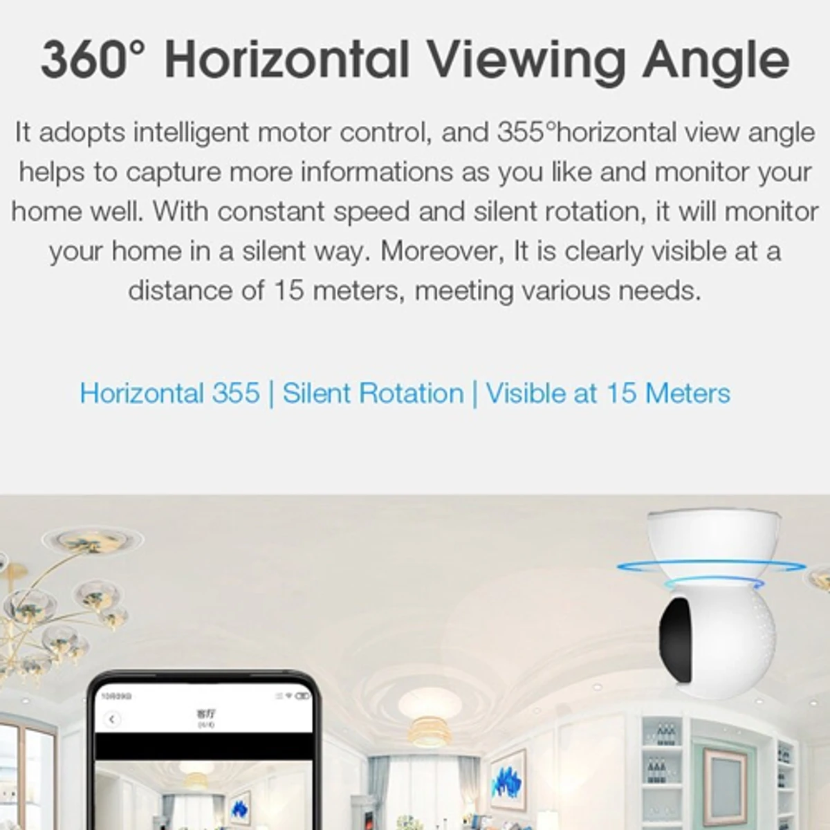 Xiaovv Q12 H.265 2MP 1080P HD Night Vision Smart IP Camera