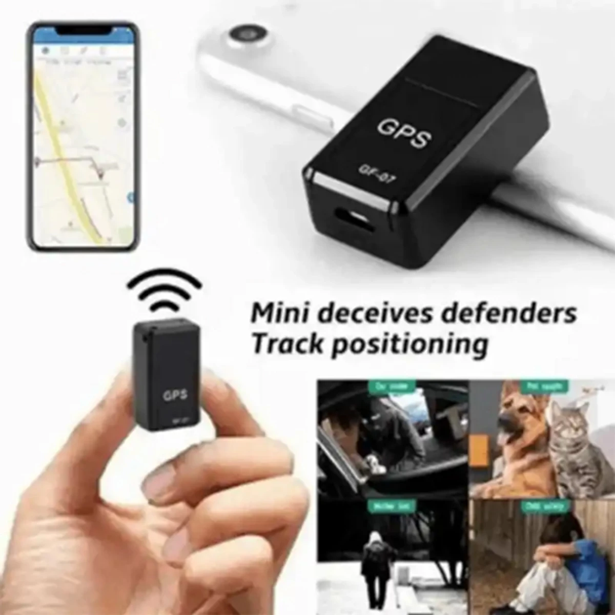 সিম ডিভাইস উইথ GF-07 GPS TRACKER