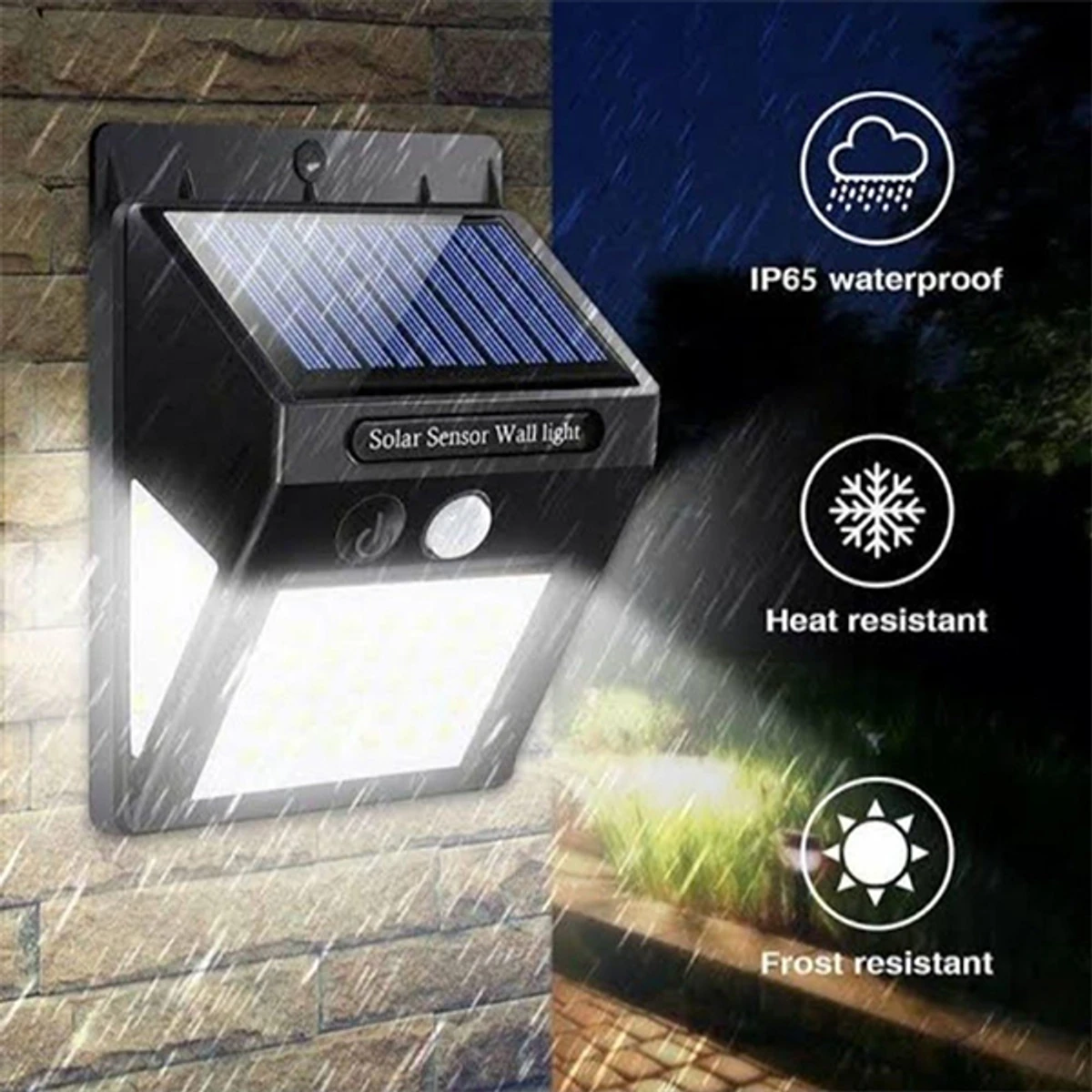 Waterproof  Solar Sensor LED Wall Light