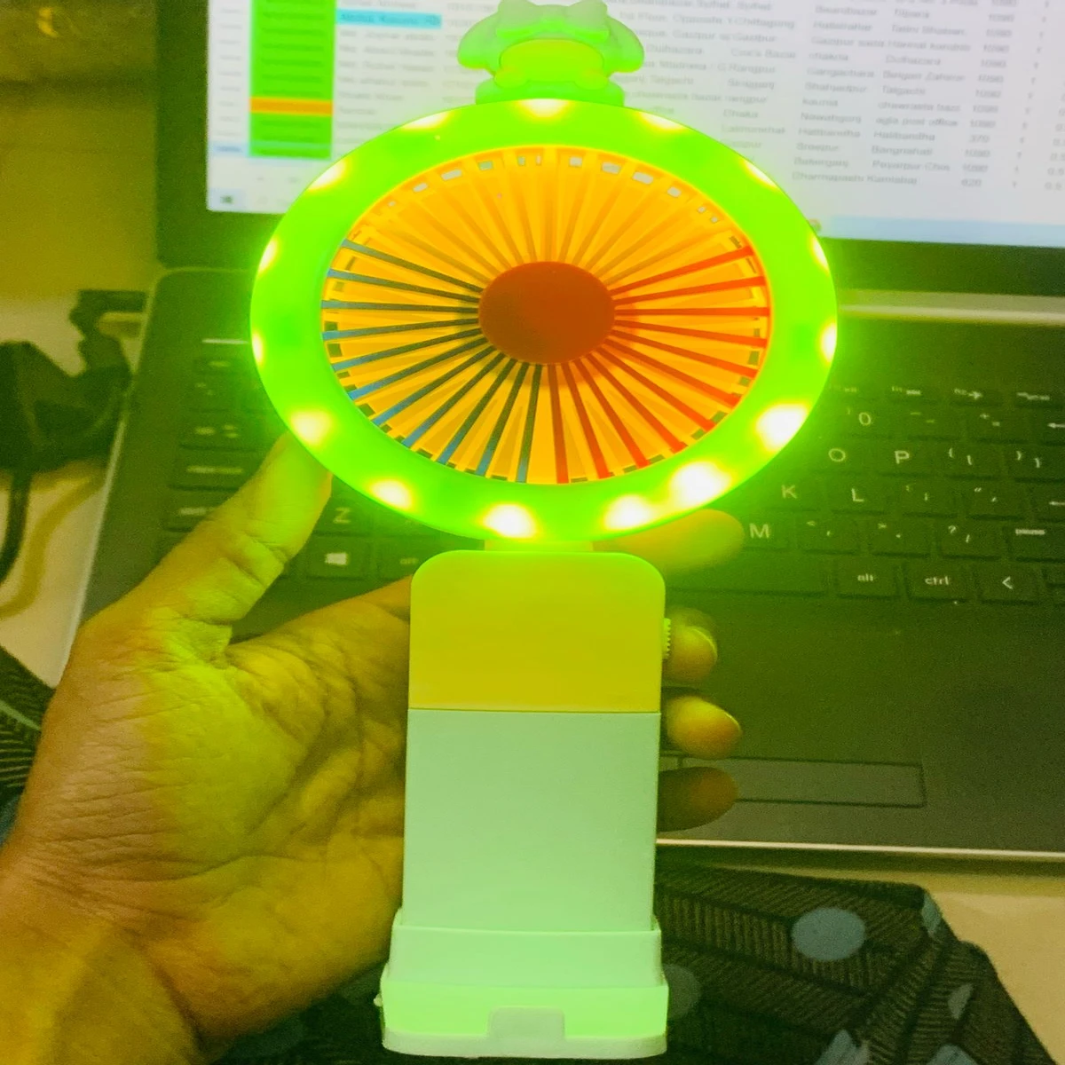 Mini Handheld Light Fan