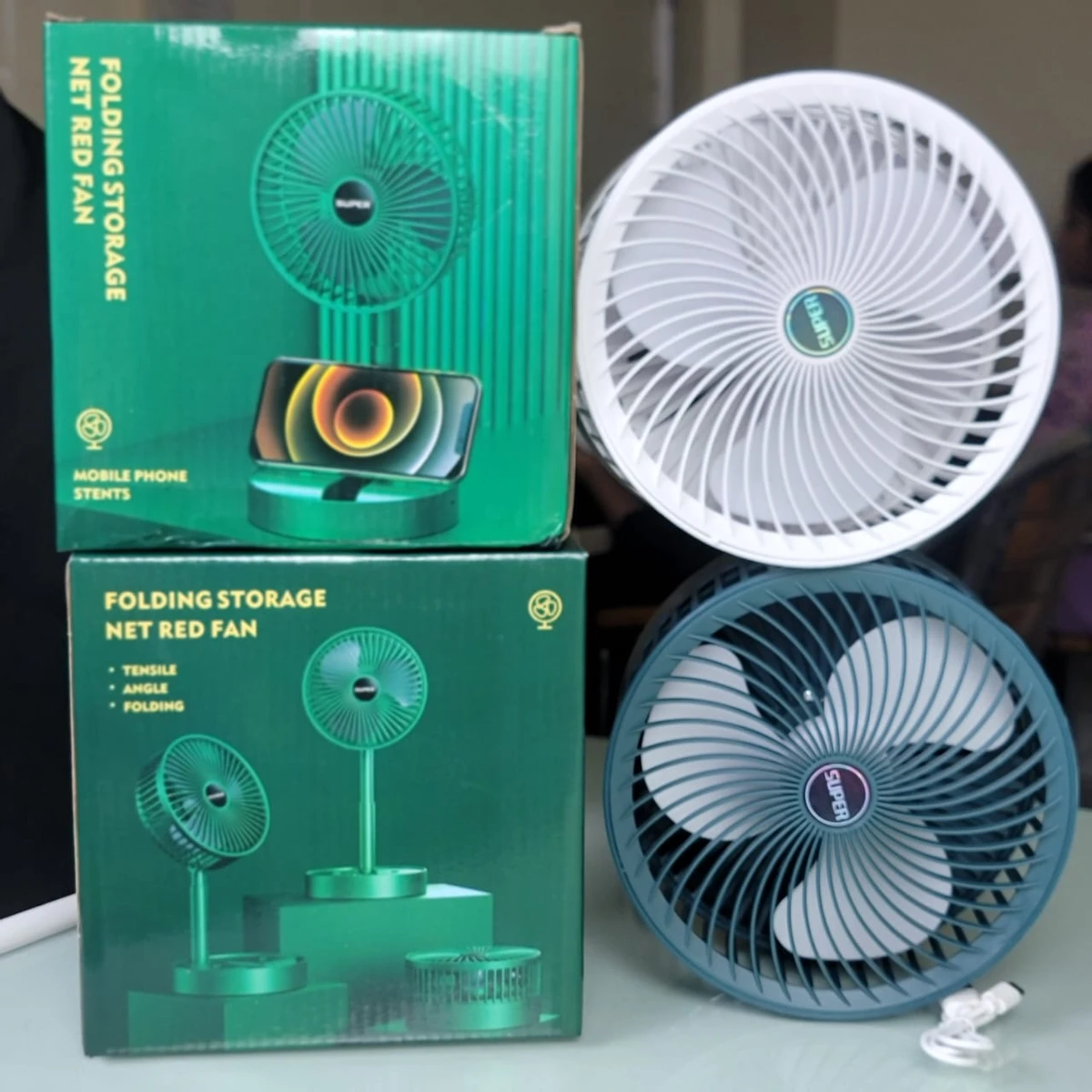Super Portable Folding Rechargeable Fan