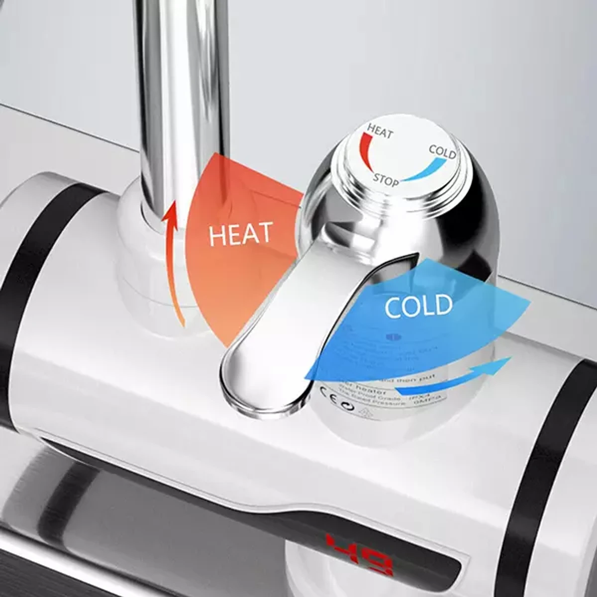 Electric Hot Water Tap With Hand Shower