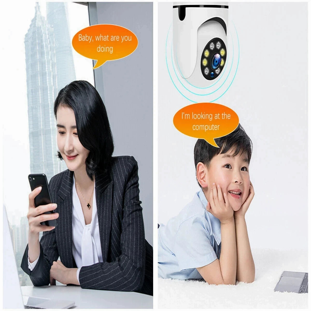 V380 bulb Voice System, Night vision, Sensor light, 360° moving WI-FI IP camera (2 year Warranty)