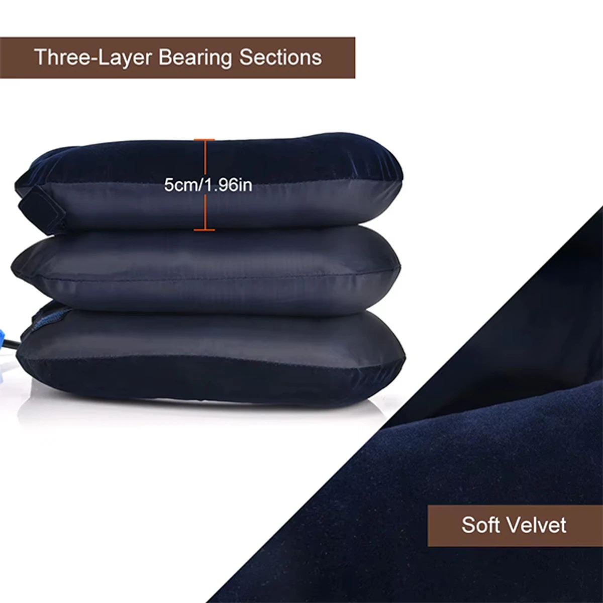 3 Layer Adjustable Neck Pillow For Back Pain Relief