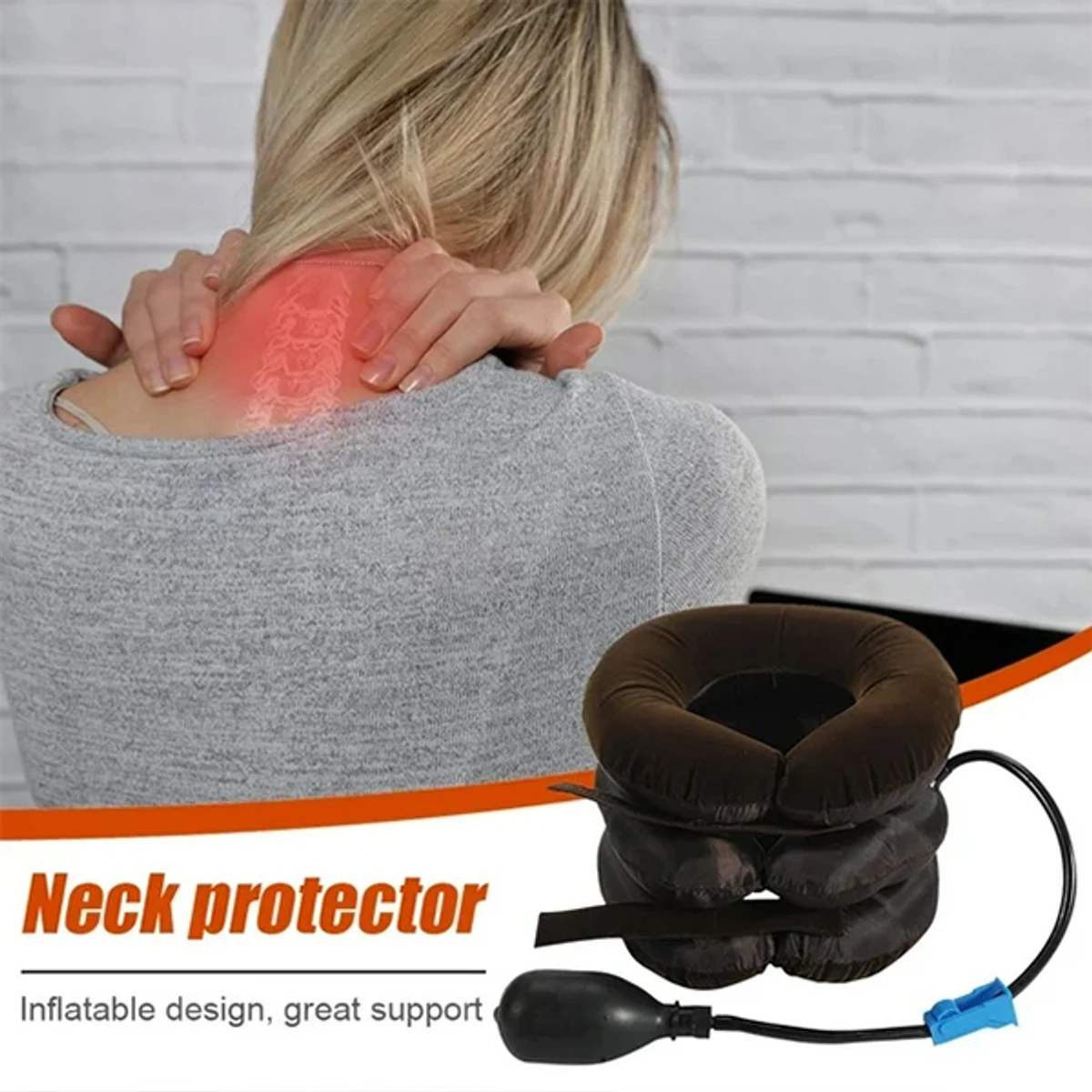 3 Layer Adjustable Neck Pillow For Back Pain Relief
