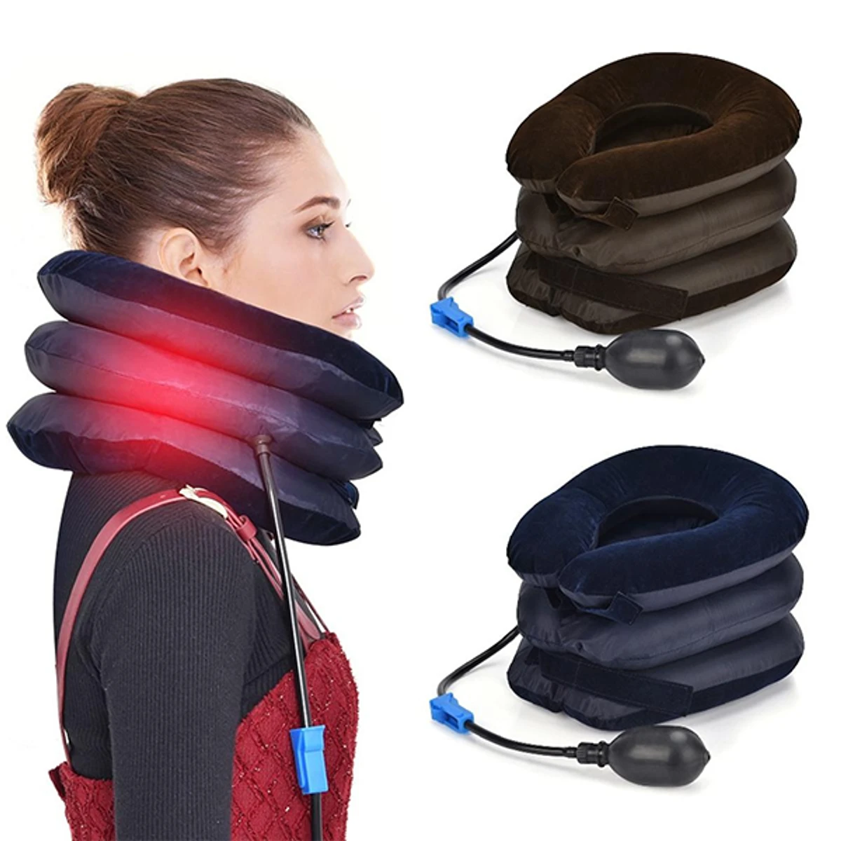 3 Layer Adjustable Neck Pillow For Back Pain Relief